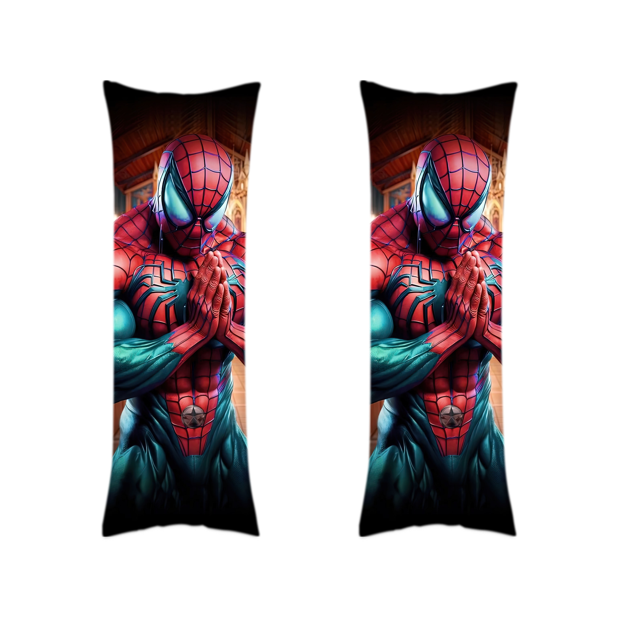 （画像用） Spider Man スパイダーマン ロング抱き枕カバー 両面プリントタイプ（サイズ選択可）