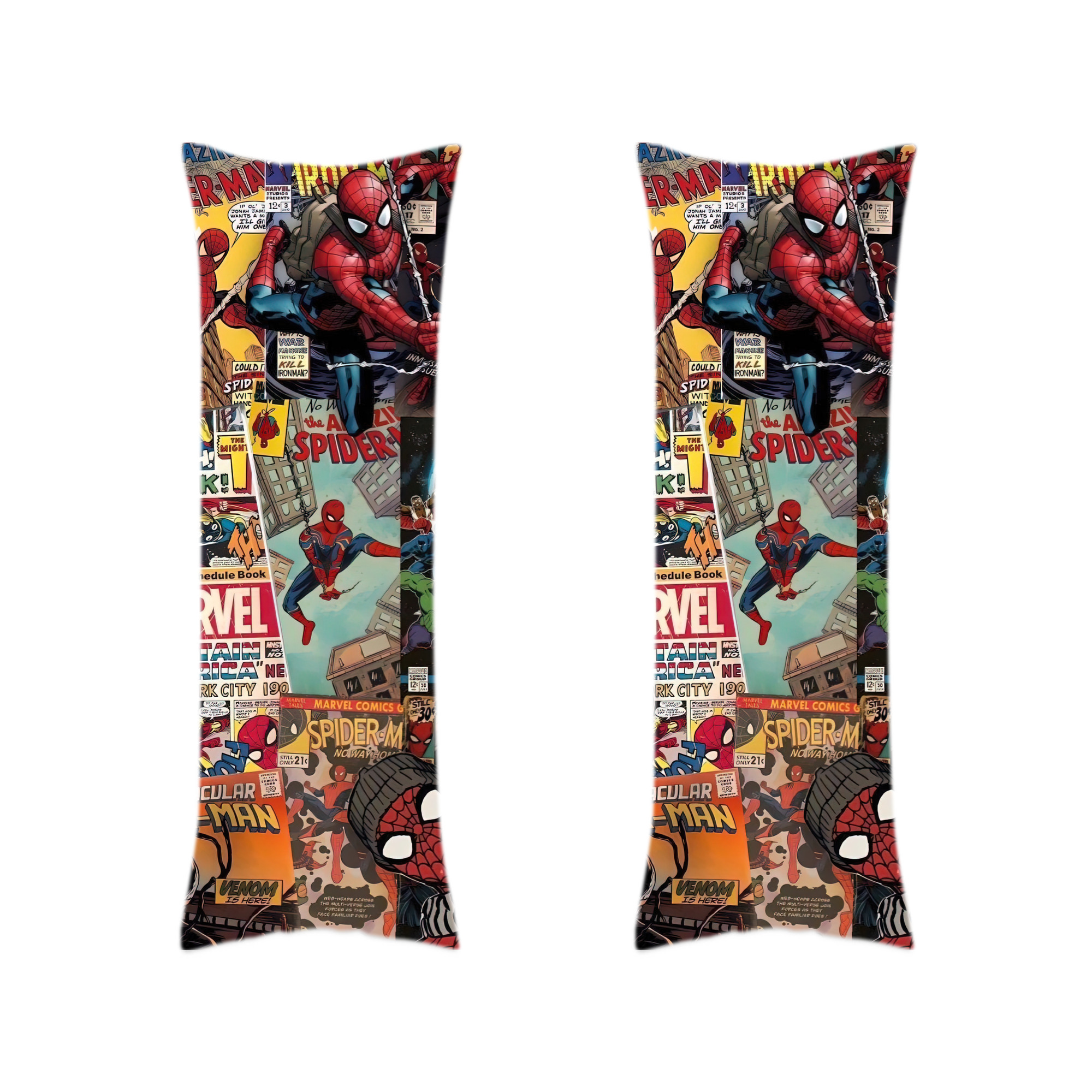 （画像用） Spider Man スパイダーマン ロング抱き枕カバー 両面プリントタイプ（サイズ選択可）