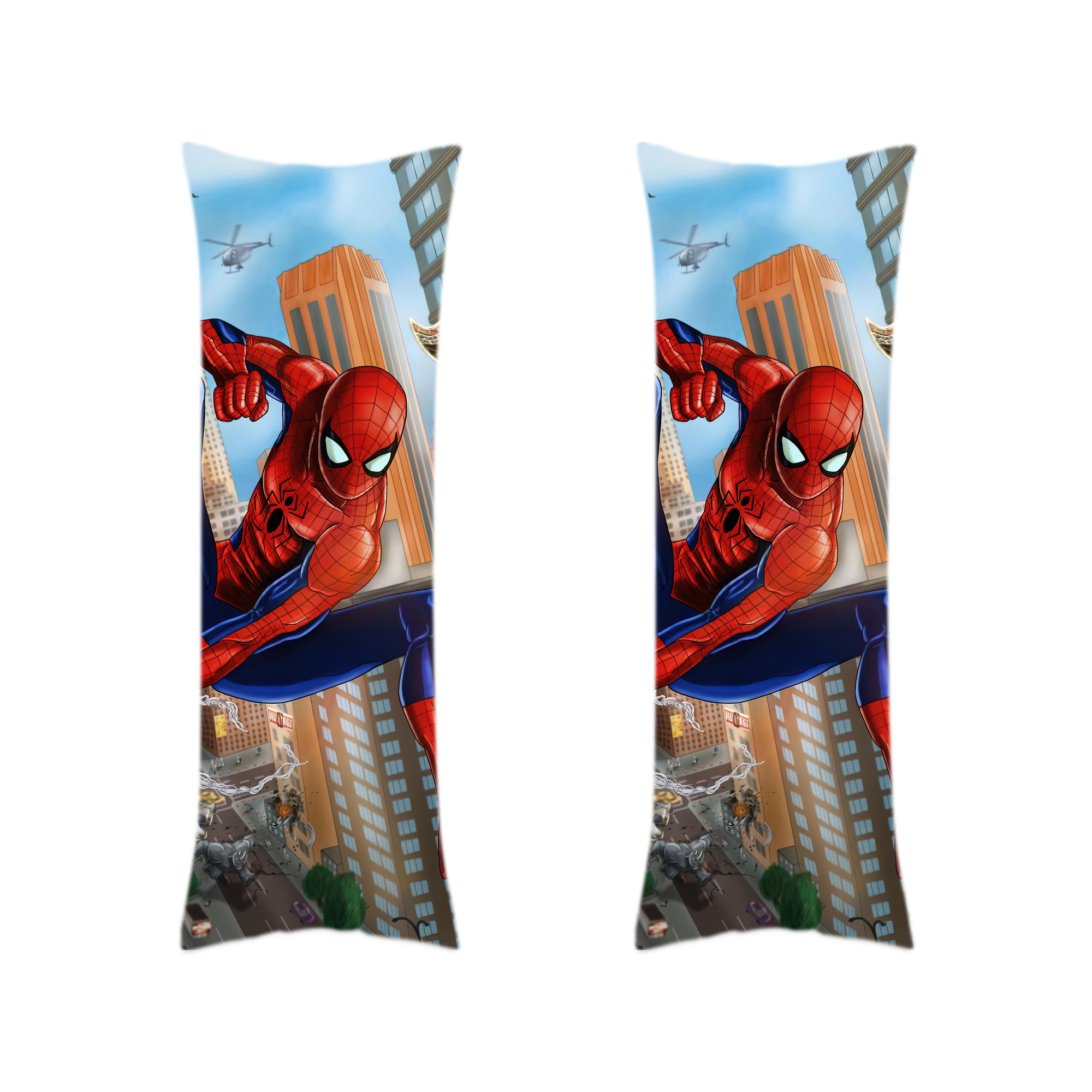（画像用） Spider Man スパイダーマン ロング抱き枕カバー 両面プリントタイプ（サイズ選択可）