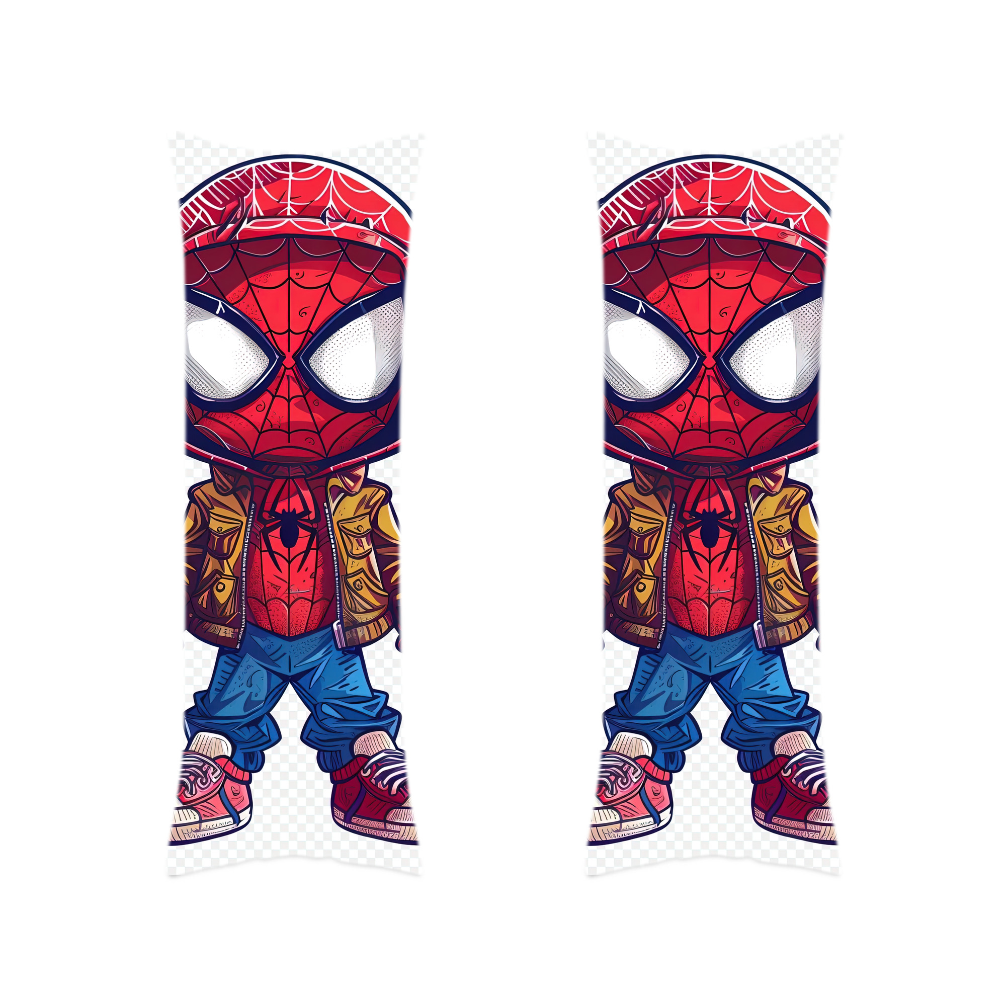 （画像用） Spider Man スパイダーマン ロング抱き枕カバー 両面プリントタイプ（サイズ選択可）