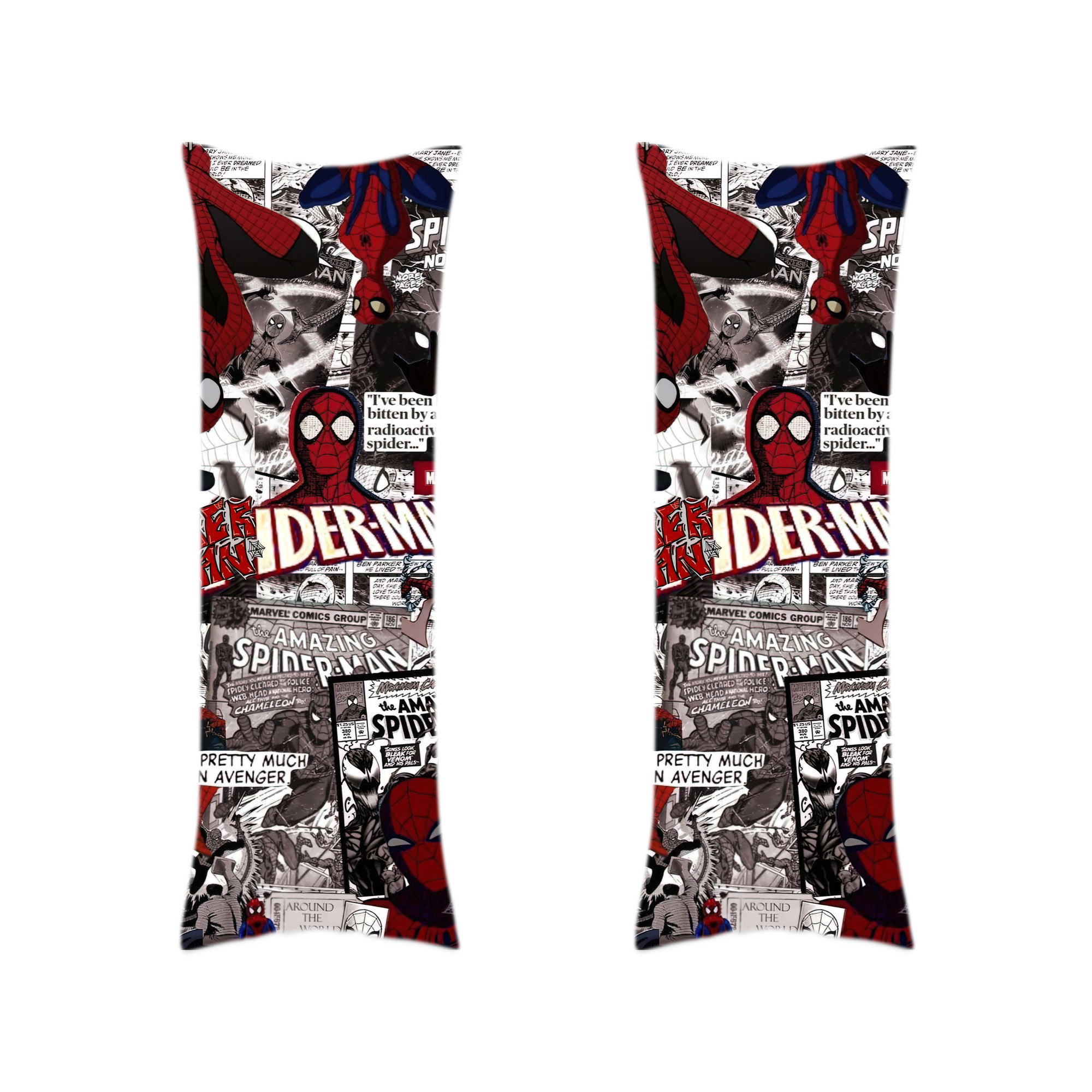 （画像用） Spider Man スパイダーマン ロング抱き枕カバー 両面プリントタイプ（サイズ選択可）