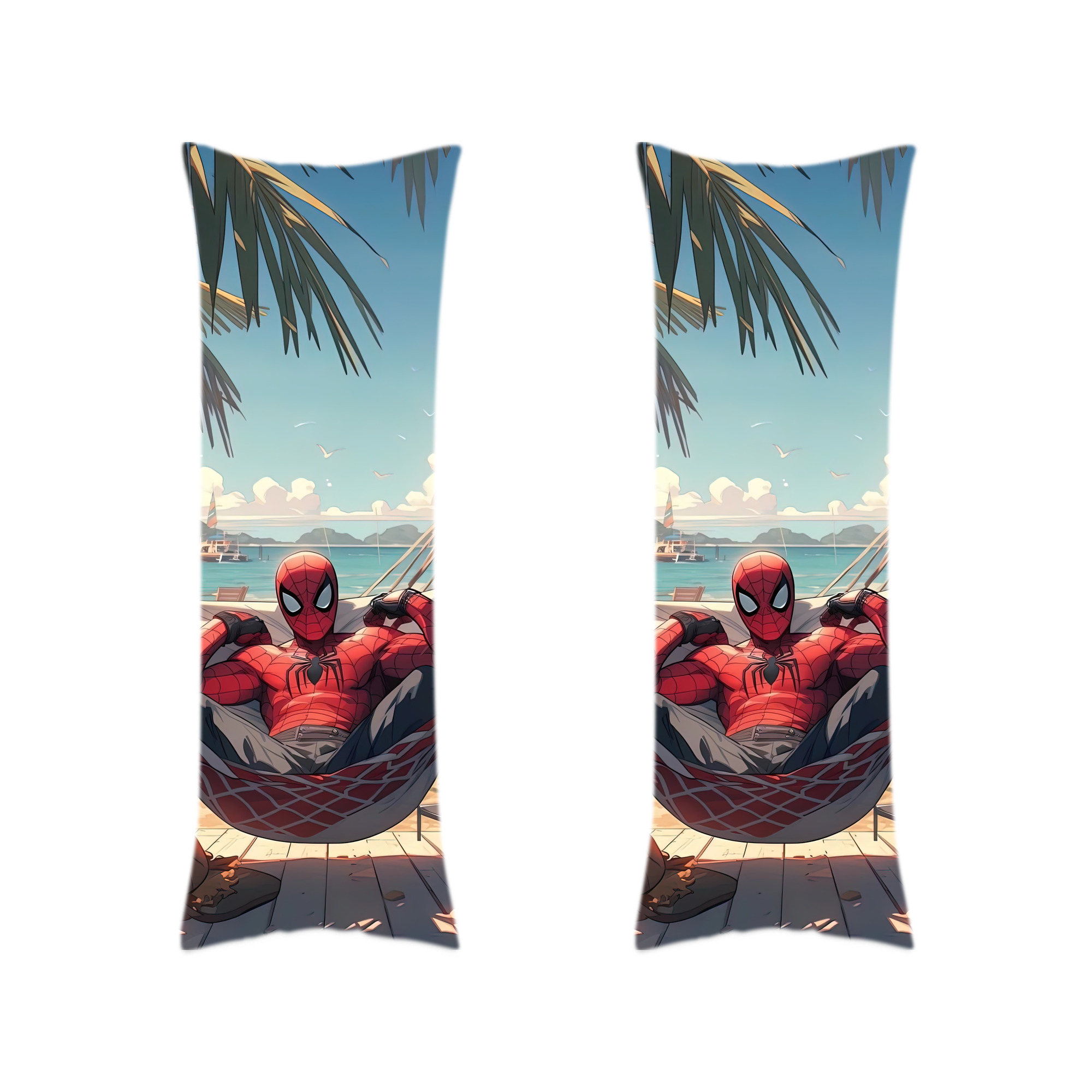 （画像用） Spider Man スパイダーマン ロング抱き枕カバー 両面プリントタイプ（サイズ選択可）