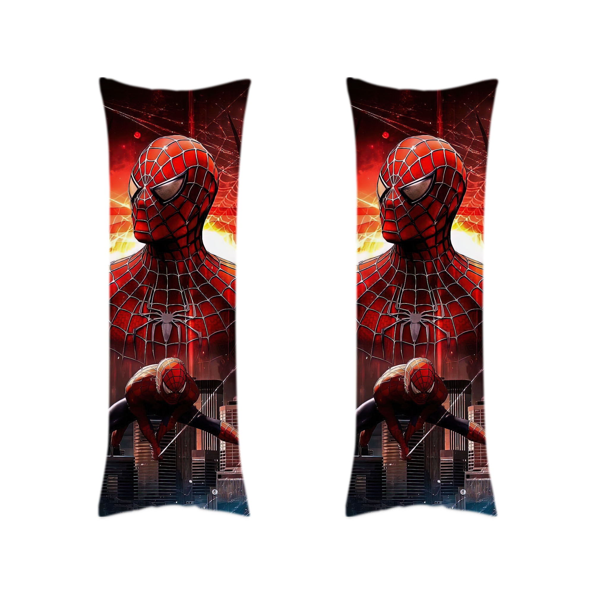 （画像用） Spider Man スパイダーマン ロング抱き枕カバー 両面プリントタイプ（サイズ選択可）