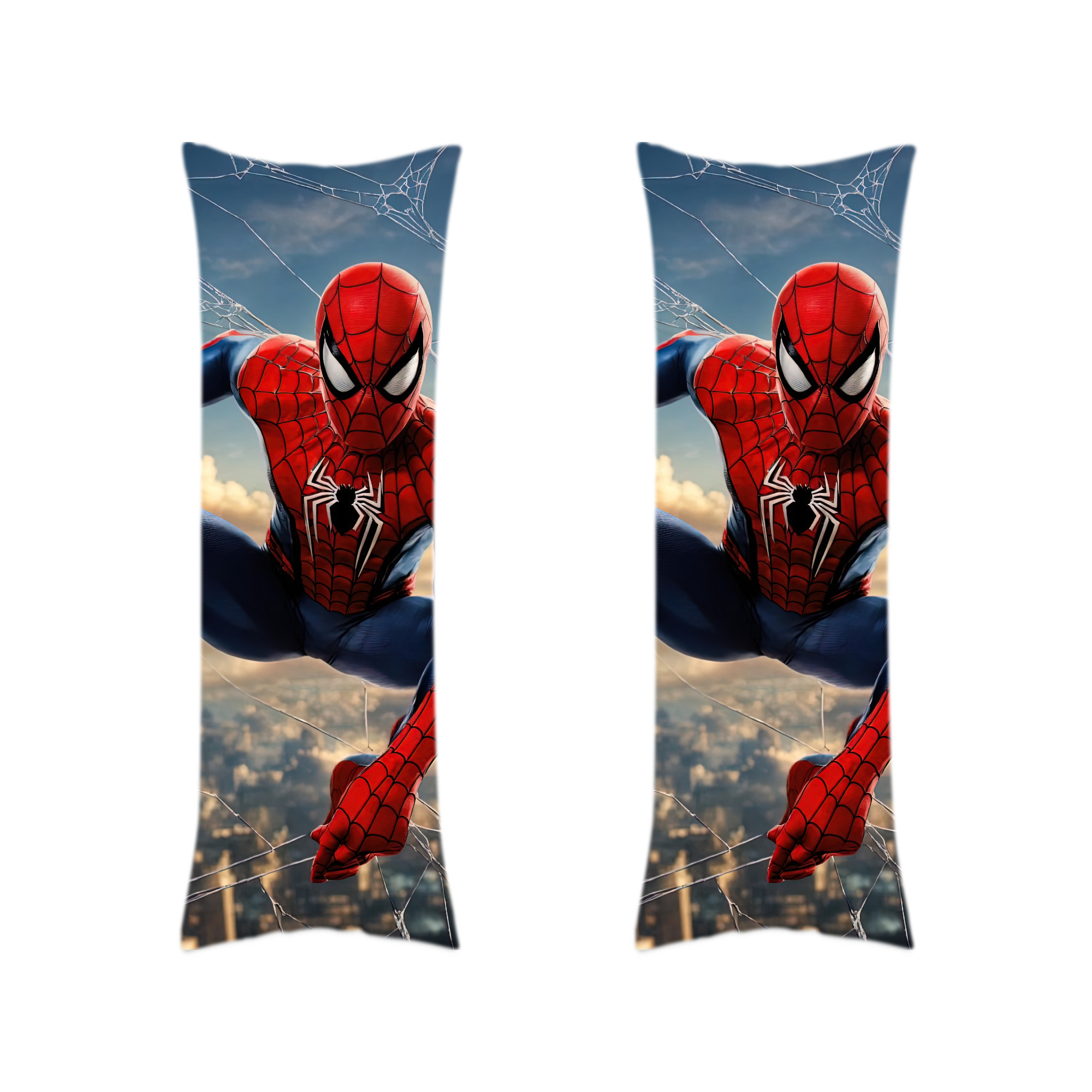 （画像用） Spider Man スパイダーマン ロング抱き枕カバー 両面プリントタイプ（サイズ選択可）
