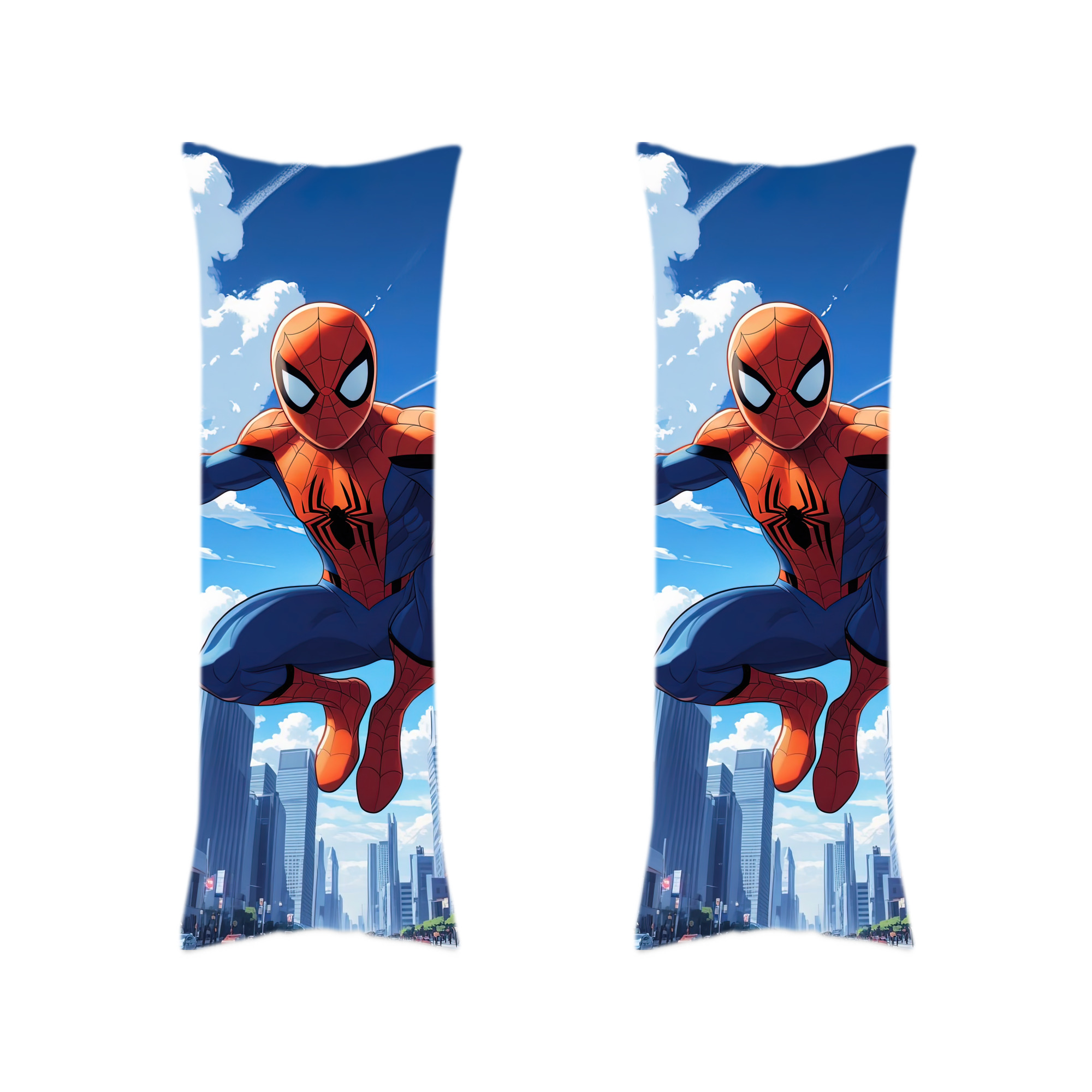 （画像用） Spider Man スパイダーマン ロング抱き枕カバー 両面プリントタイプ（サイズ選択可）