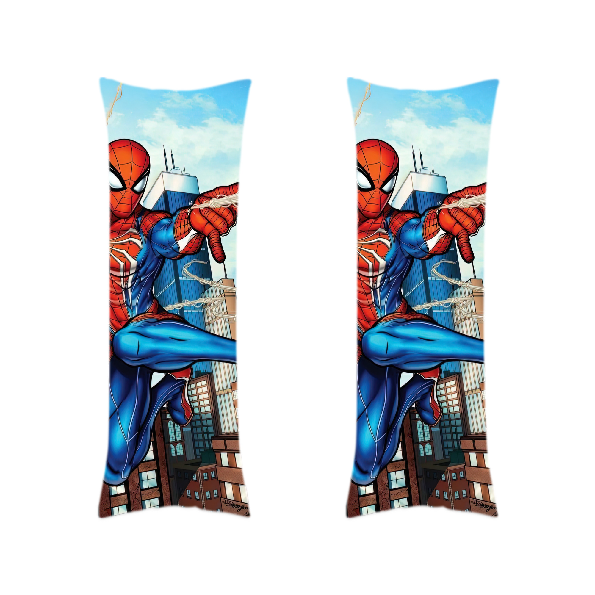（画像用） Spider Man スパイダーマン ロング抱き枕カバー 両面プリントタイプ（サイズ選択可）