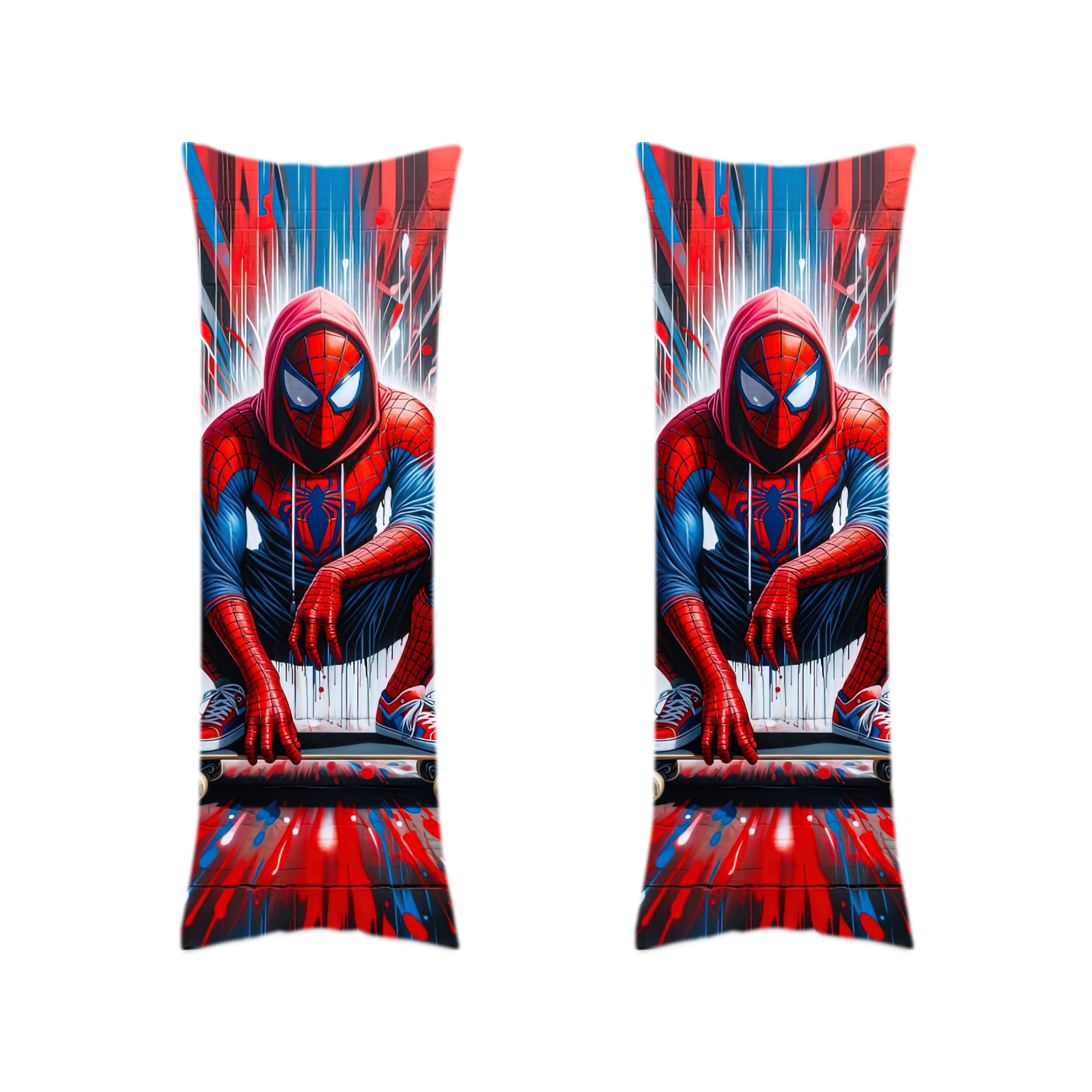 （画像用） Spider Man スパイダーマン ロング抱き枕カバー 両面プリントタイプ（サイズ選択可）