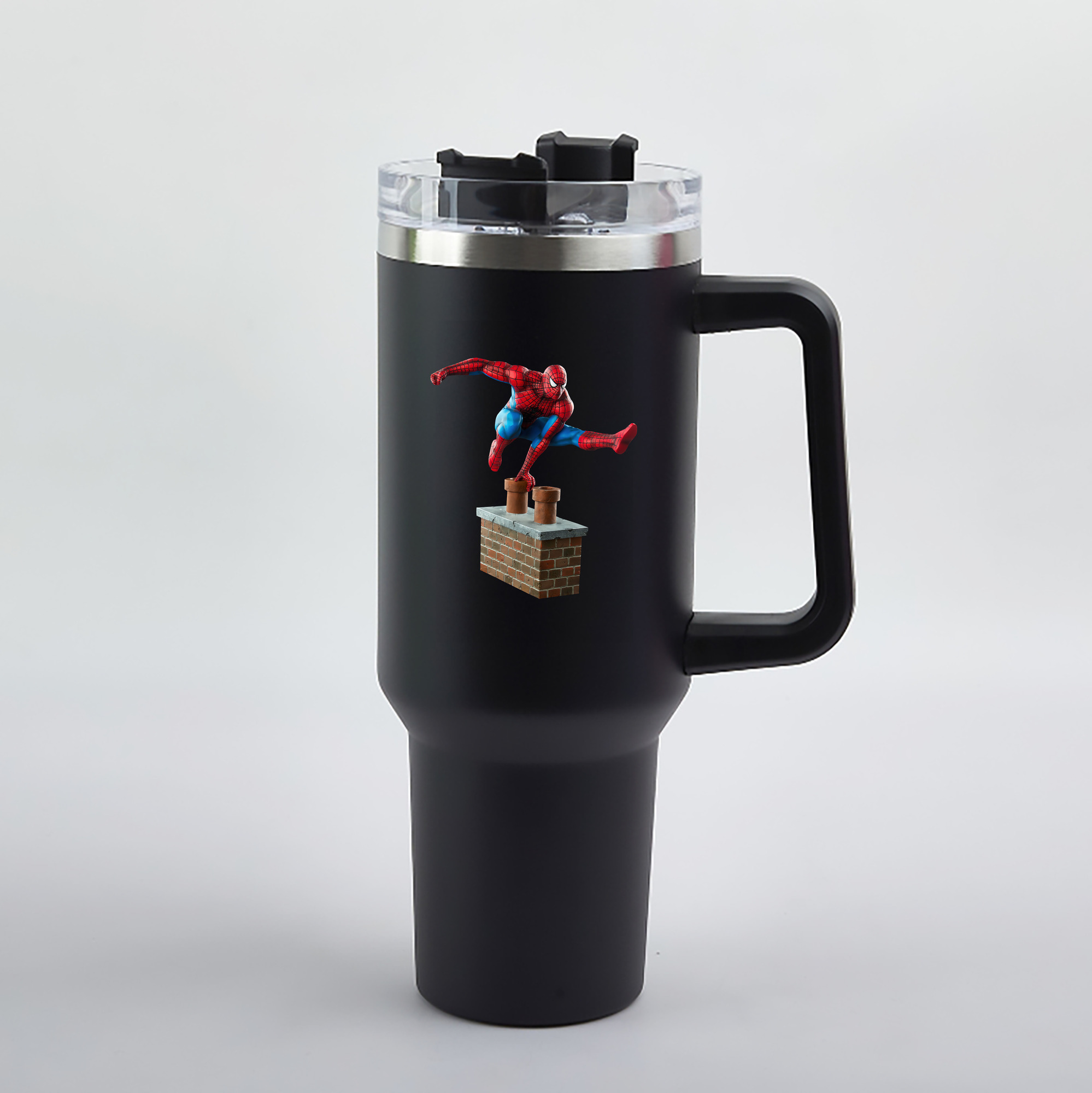 （画像用） Spider Man スパイダーマン 1200mL車用タンブラー（カラープリント）