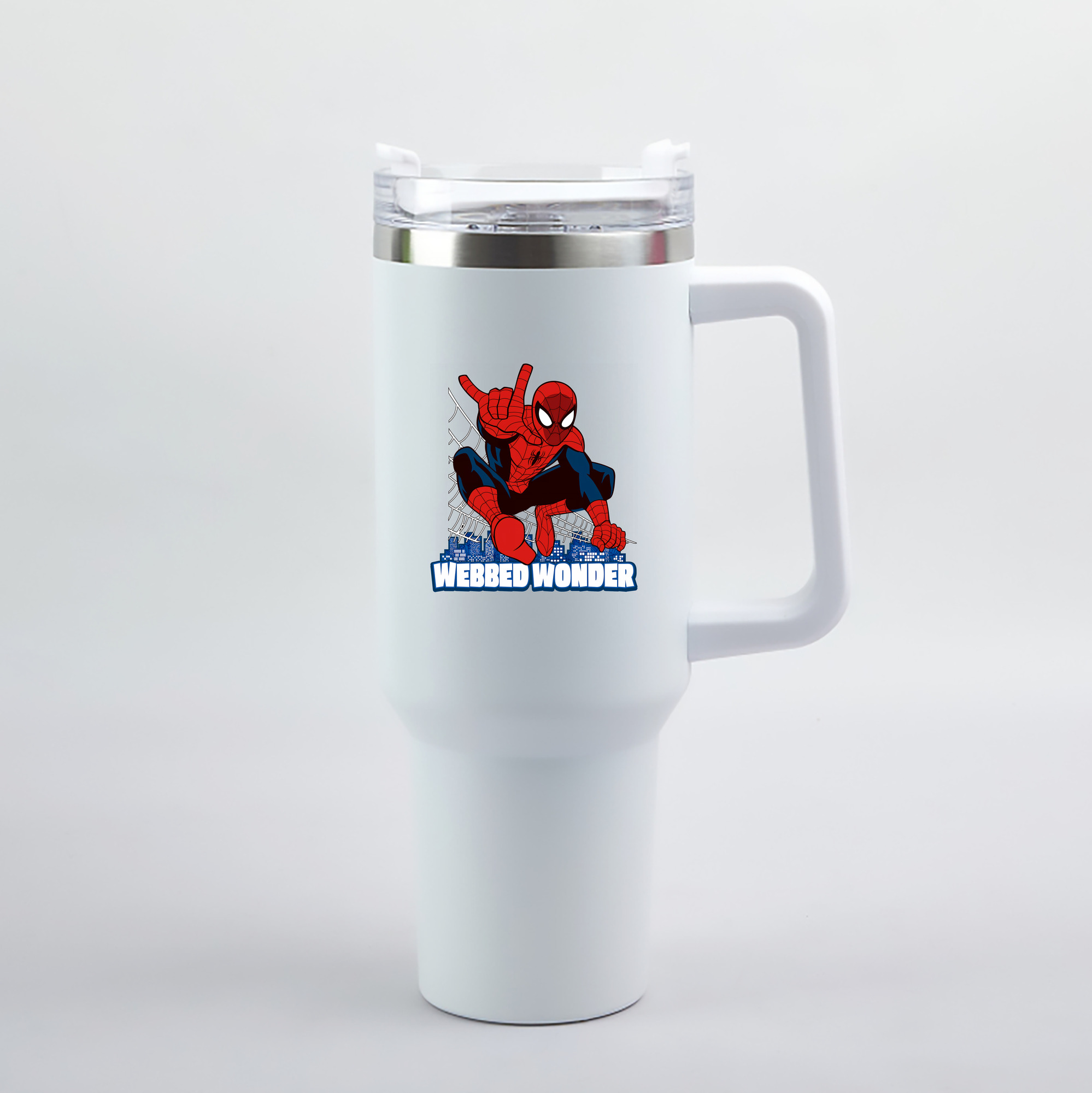 （画像用） Spider Man スパイダーマン 1200mL車用タンブラー（カラープリント）