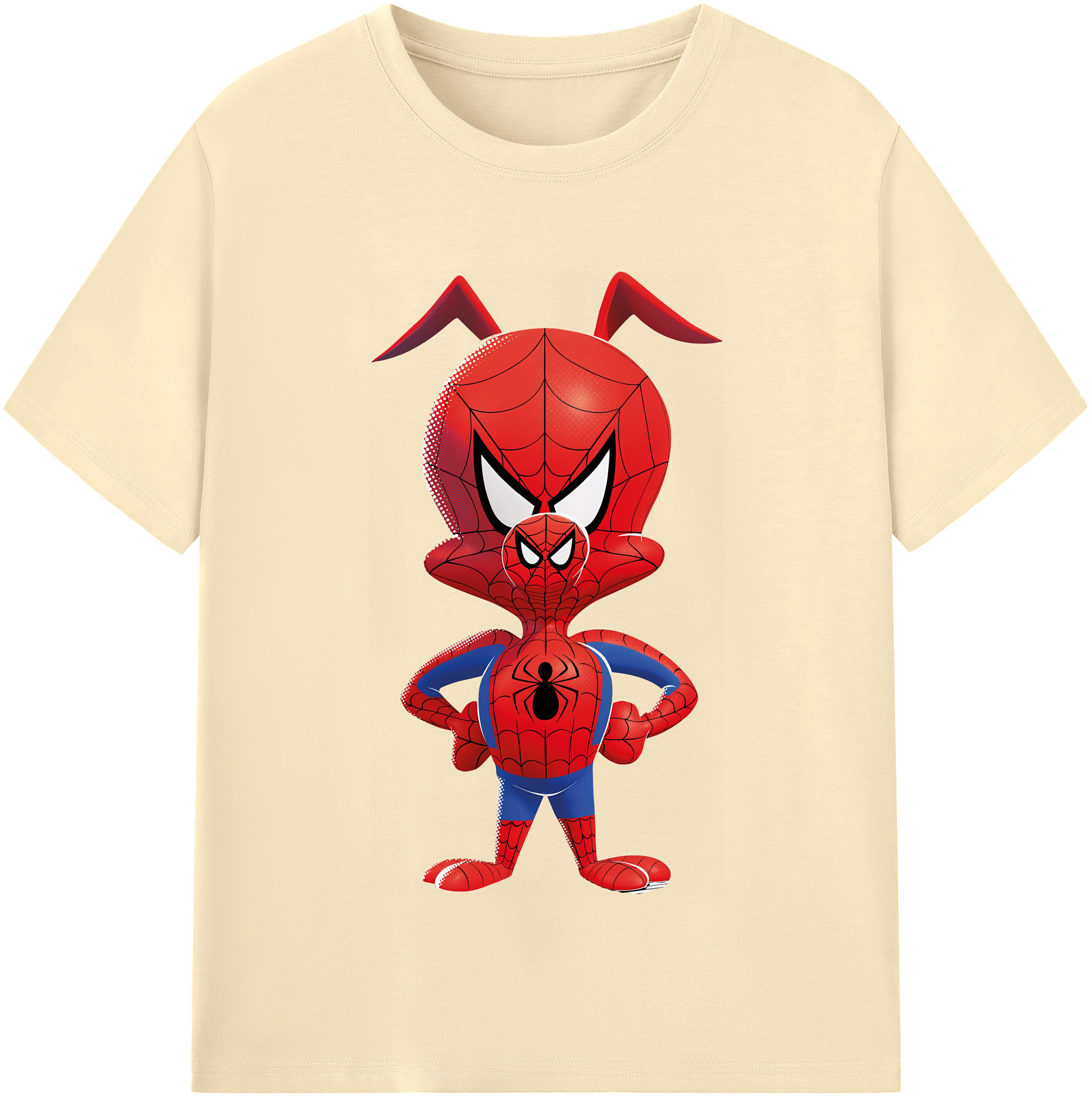 （画像用） Spider Man スパイダーマン 綿100％半袖Tシャツ（フロントプリント）