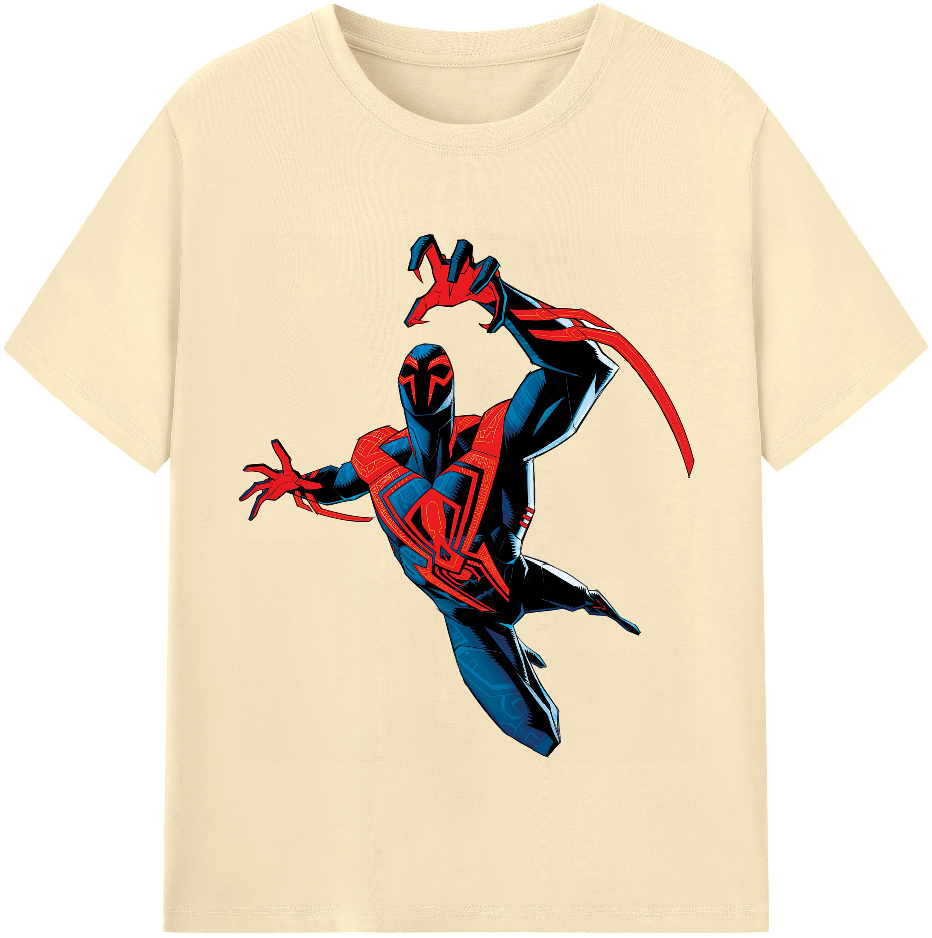 （画像用） Spider Man スパイダーマン 綿100％半袖Tシャツ（フロントプリント）