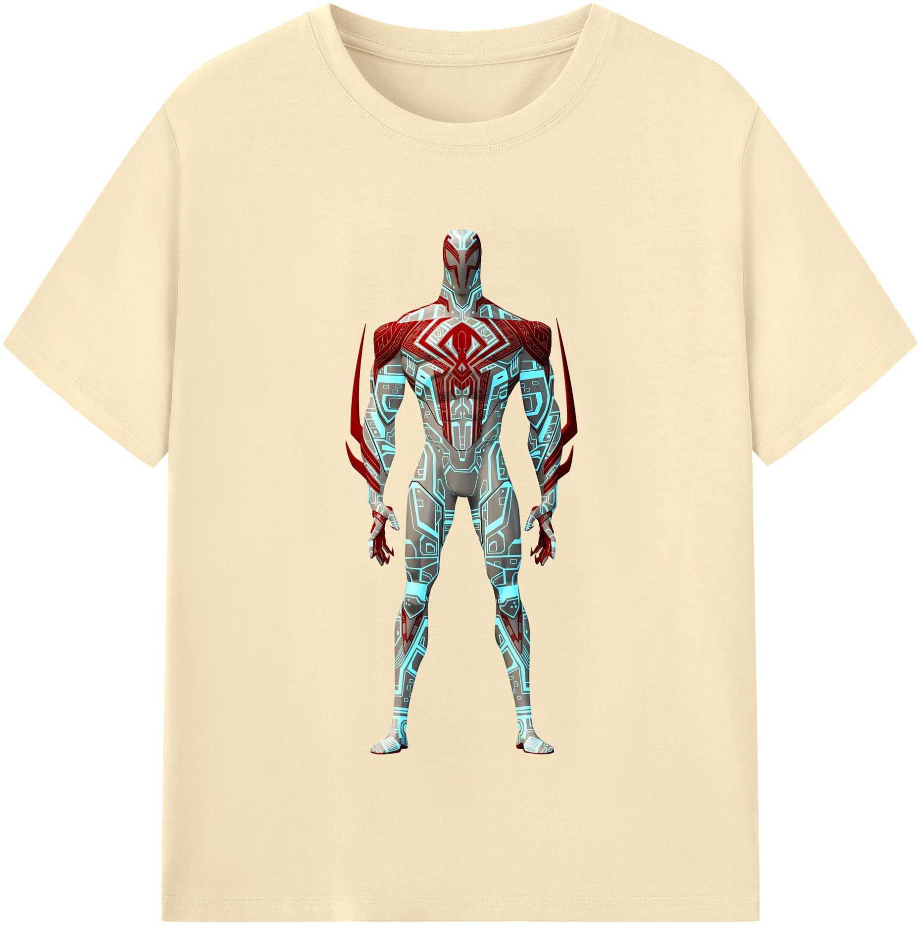 （画像用） Spider Man スパイダーマン 綿100％半袖Tシャツ（フロントプリント）