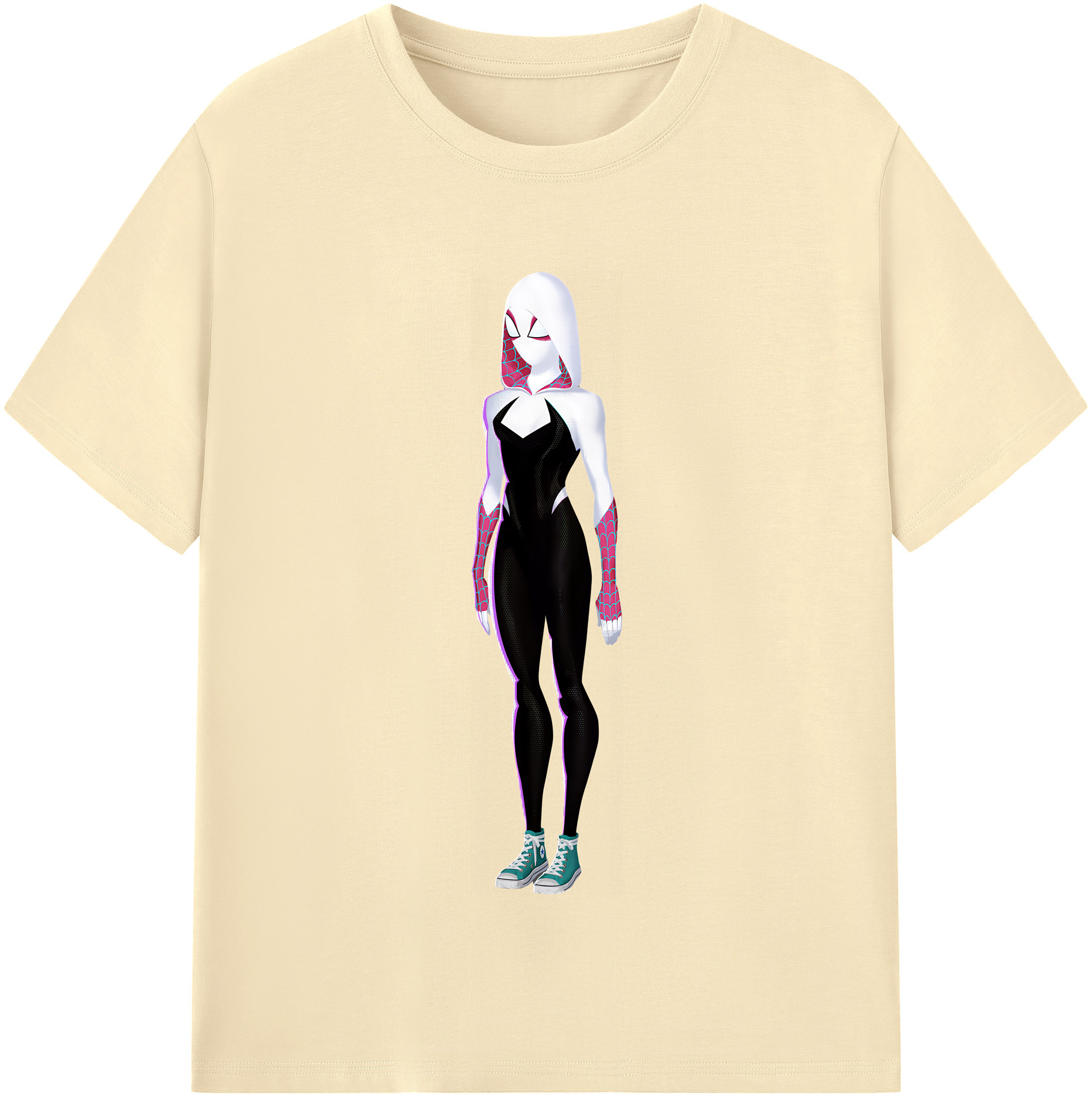 （画像用） Spider Man スパイダーマン 綿100％半袖Tシャツ（フロントプリント）