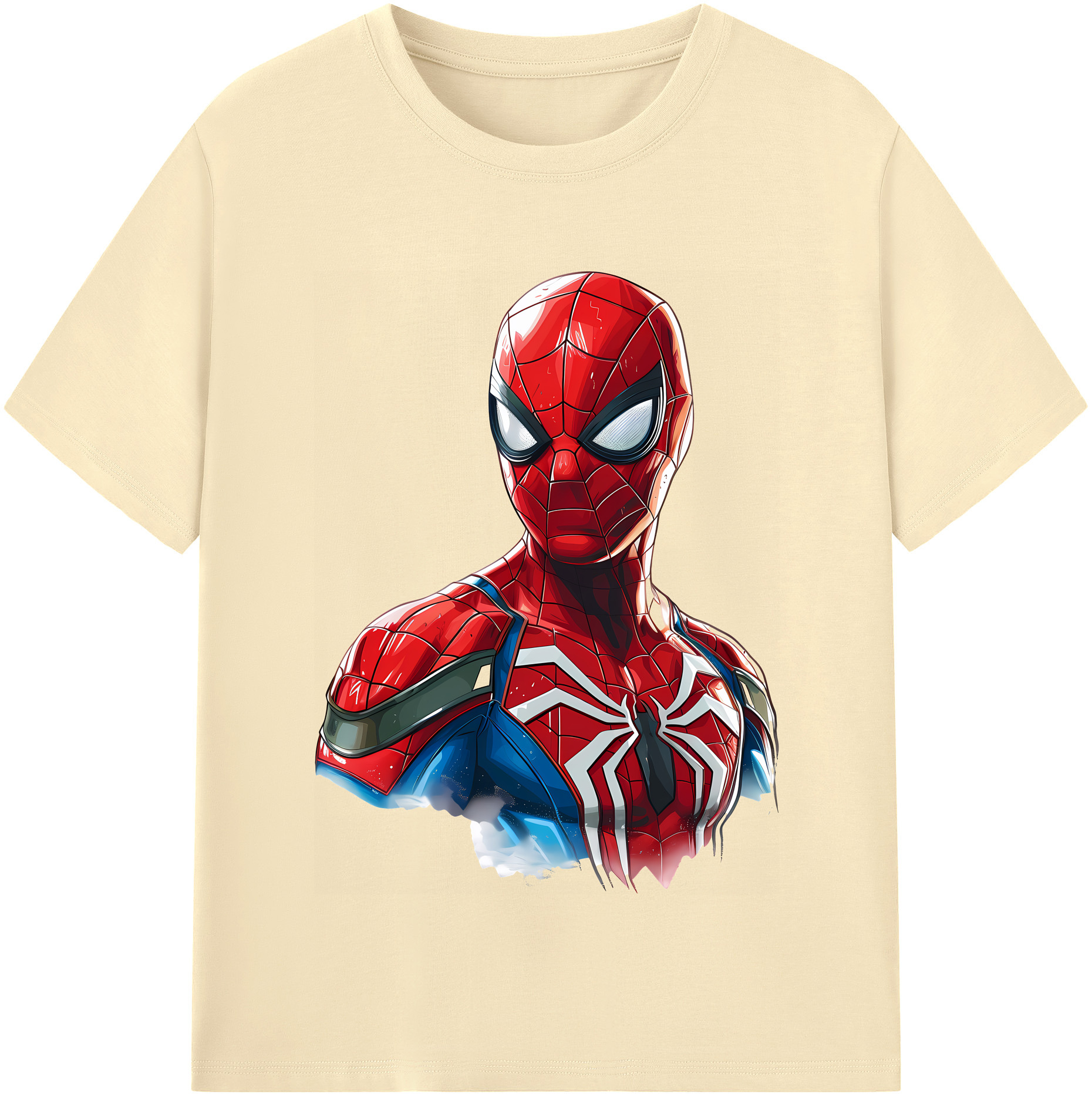 （画像用） Spider Man スパイダーマン 綿100％半袖Tシャツ（フロントプリント）