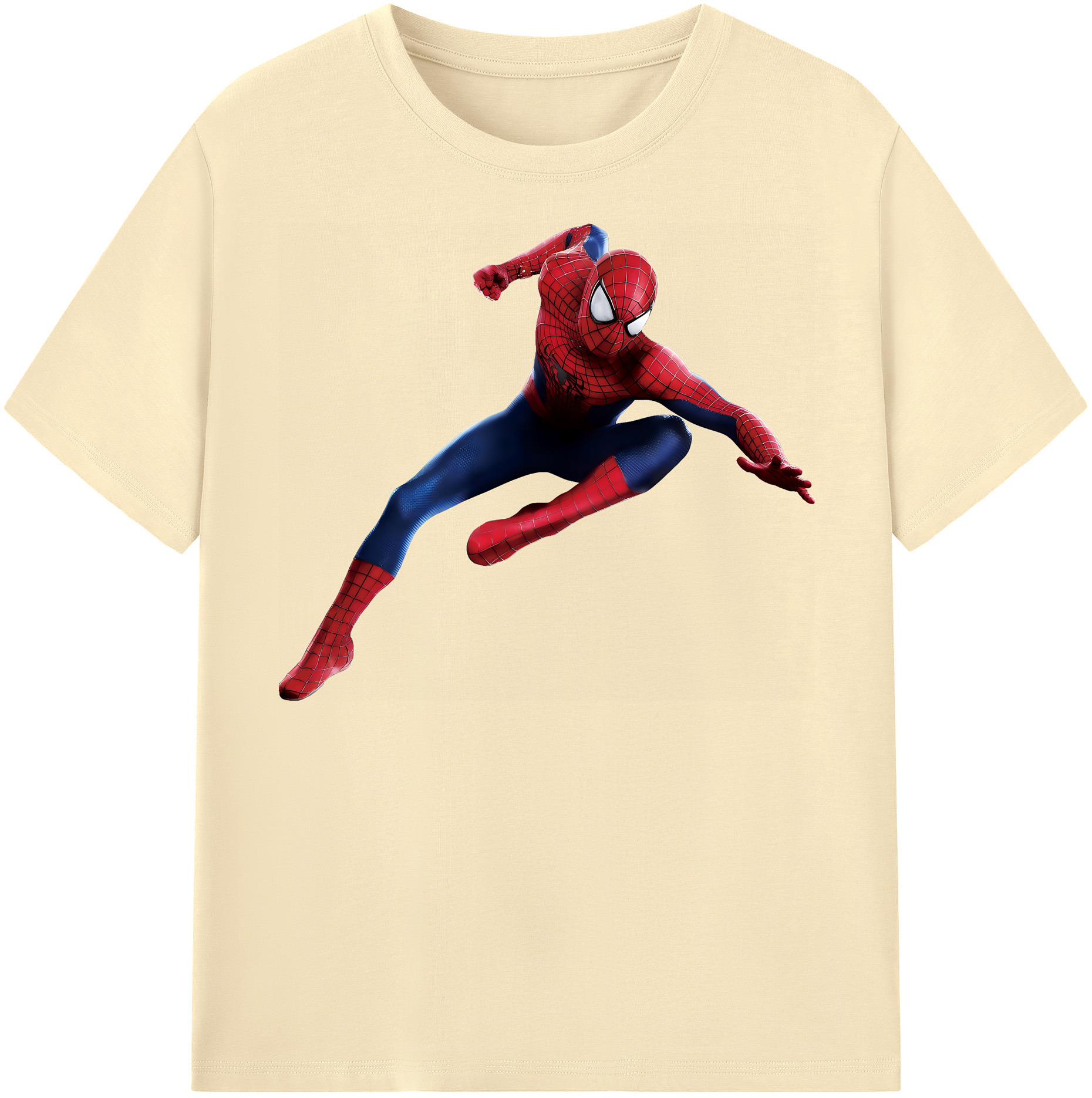 （画像用） Spider Man スパイダーマン 綿100％半袖Tシャツ（フロントプリント）