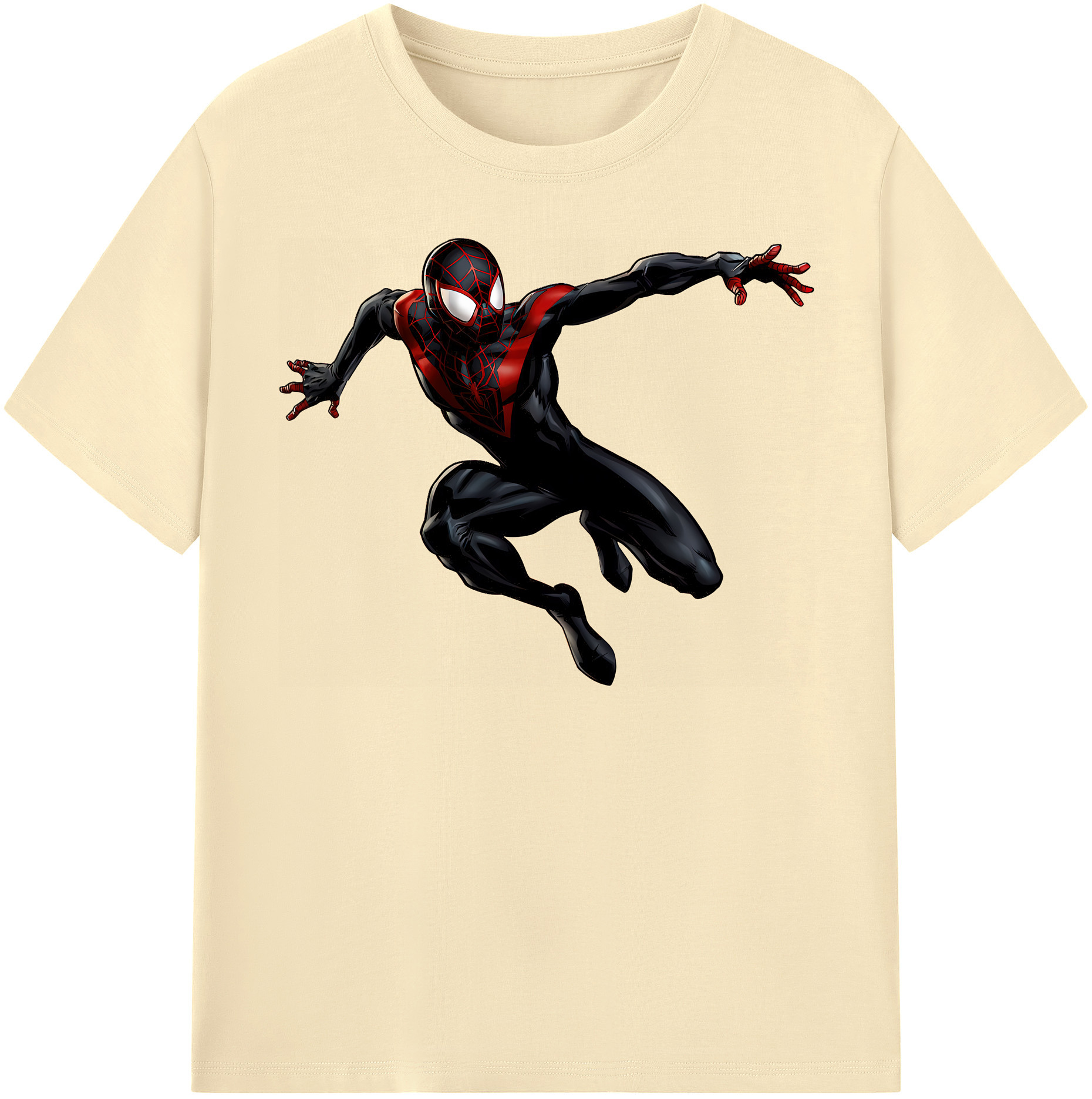 （画像用） Spider Man スパイダーマン 綿100％半袖Tシャツ（フロントプリント）