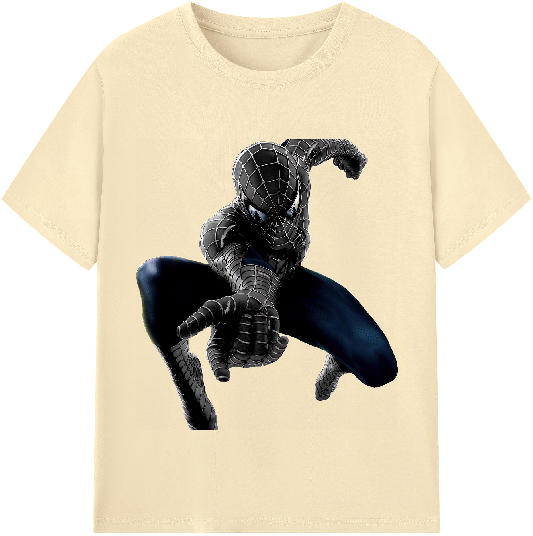 （画像用） Spider Man スパイダーマン 綿100％半袖Tシャツ（フロントプリント）