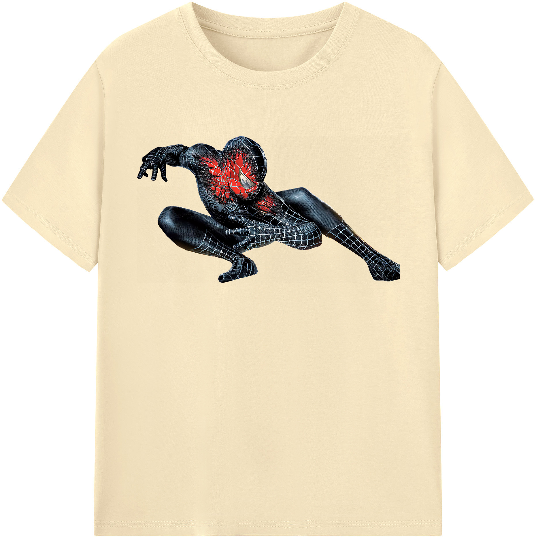 （画像用） Spider Man スパイダーマン 綿100％半袖Tシャツ（フロントプリント）
