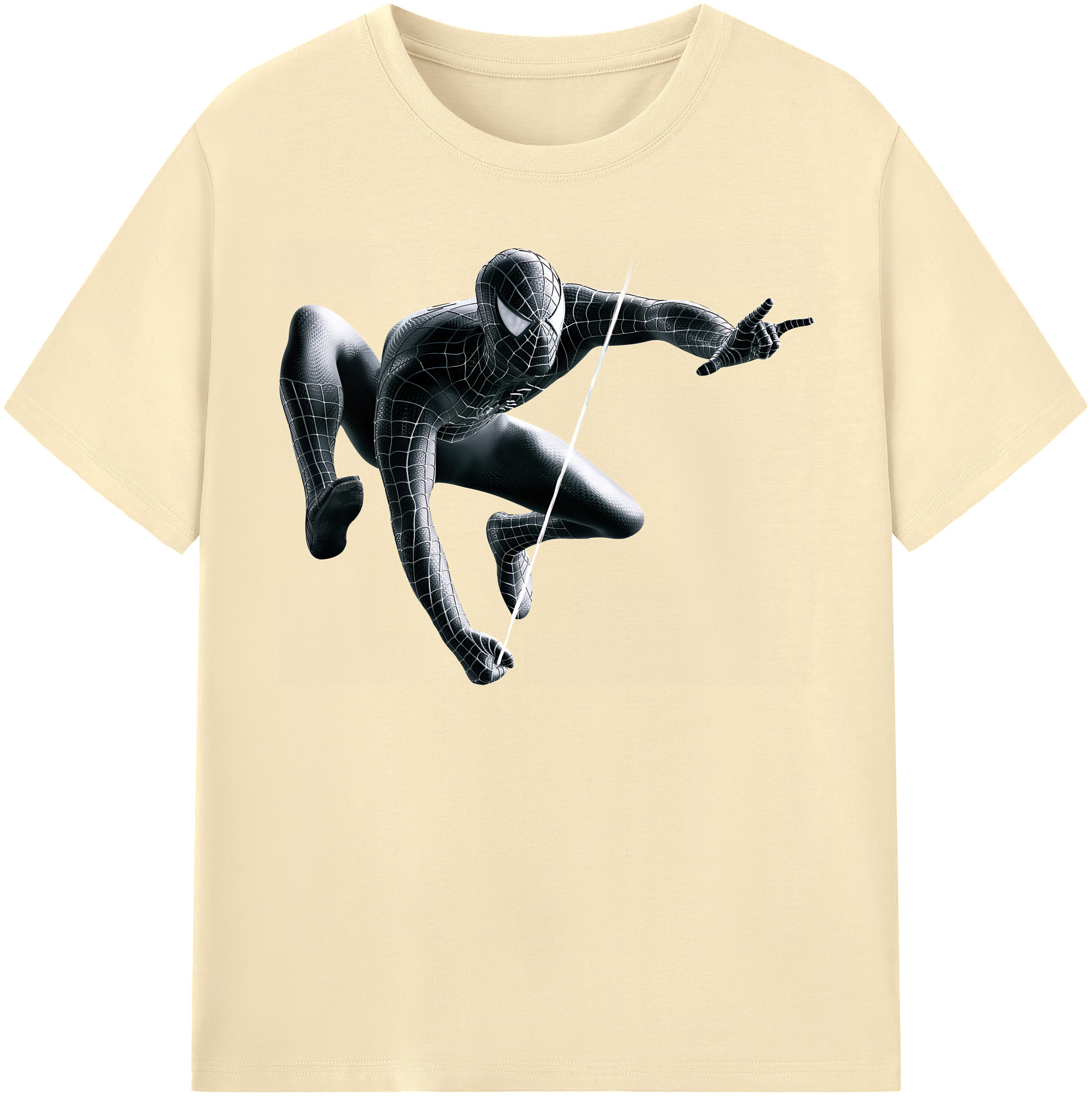 （画像用） Spider Man スパイダーマン 綿100％半袖Tシャツ（フロントプリント）