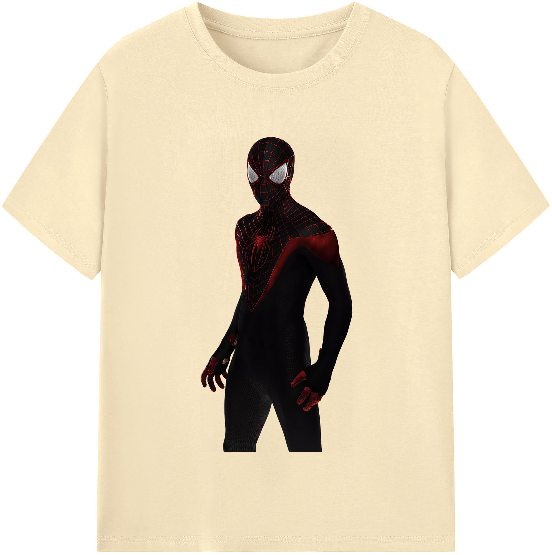 （画像用） Spider Man スパイダーマン 綿100％半袖Tシャツ（フロントプリント）