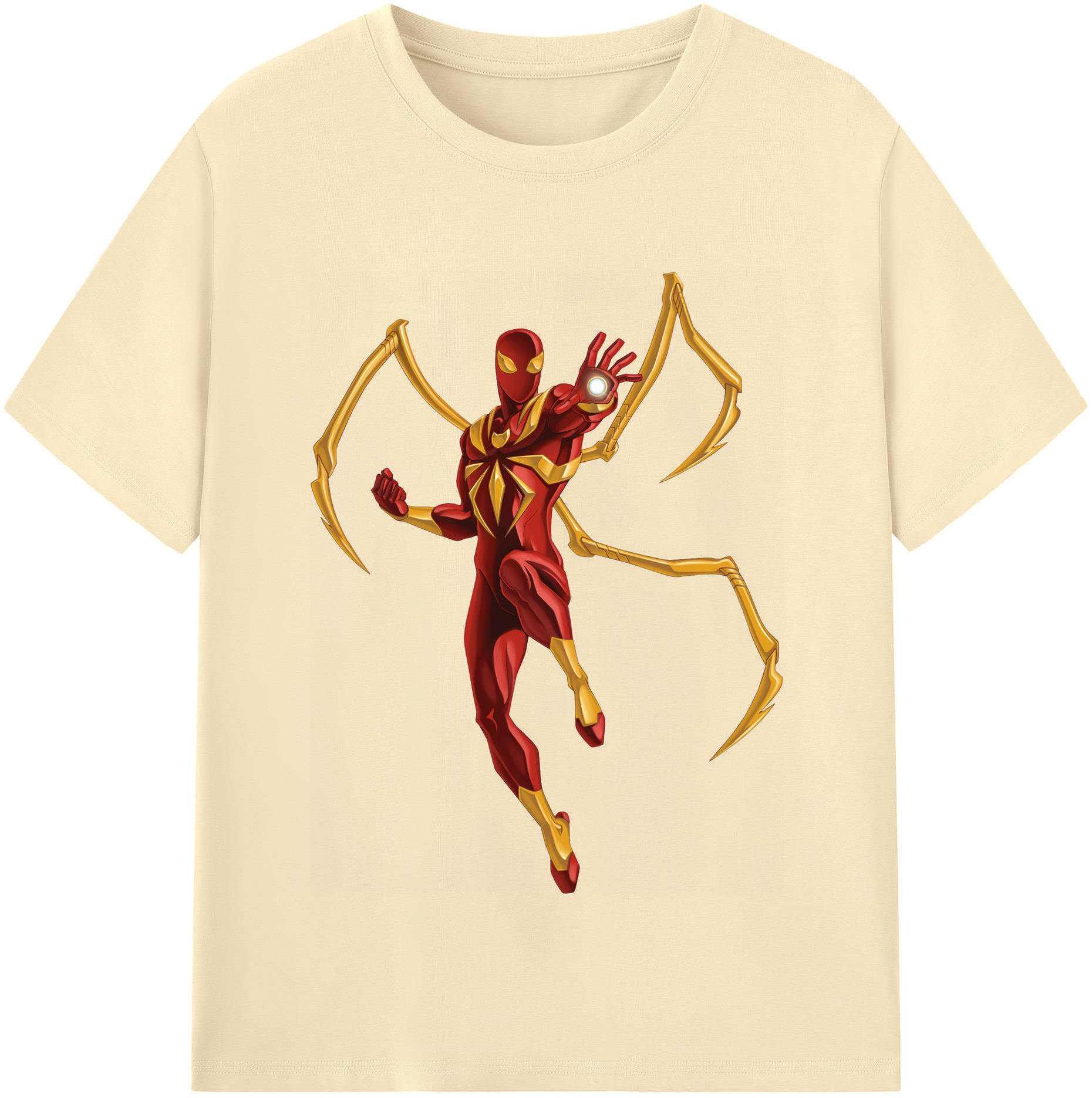 （画像用） Spider Man スパイダーマン 綿100％半袖Tシャツ（フロントプリント）