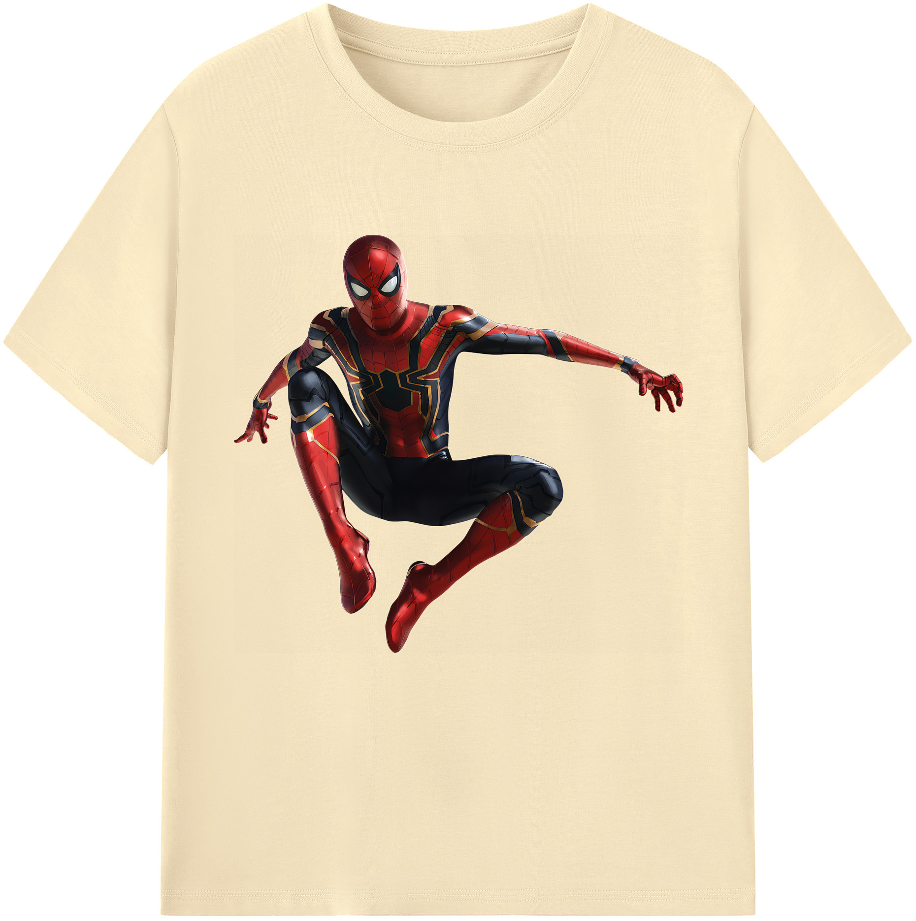 （画像用） Spider Man スパイダーマン 綿100％半袖Tシャツ（フロントプリント）