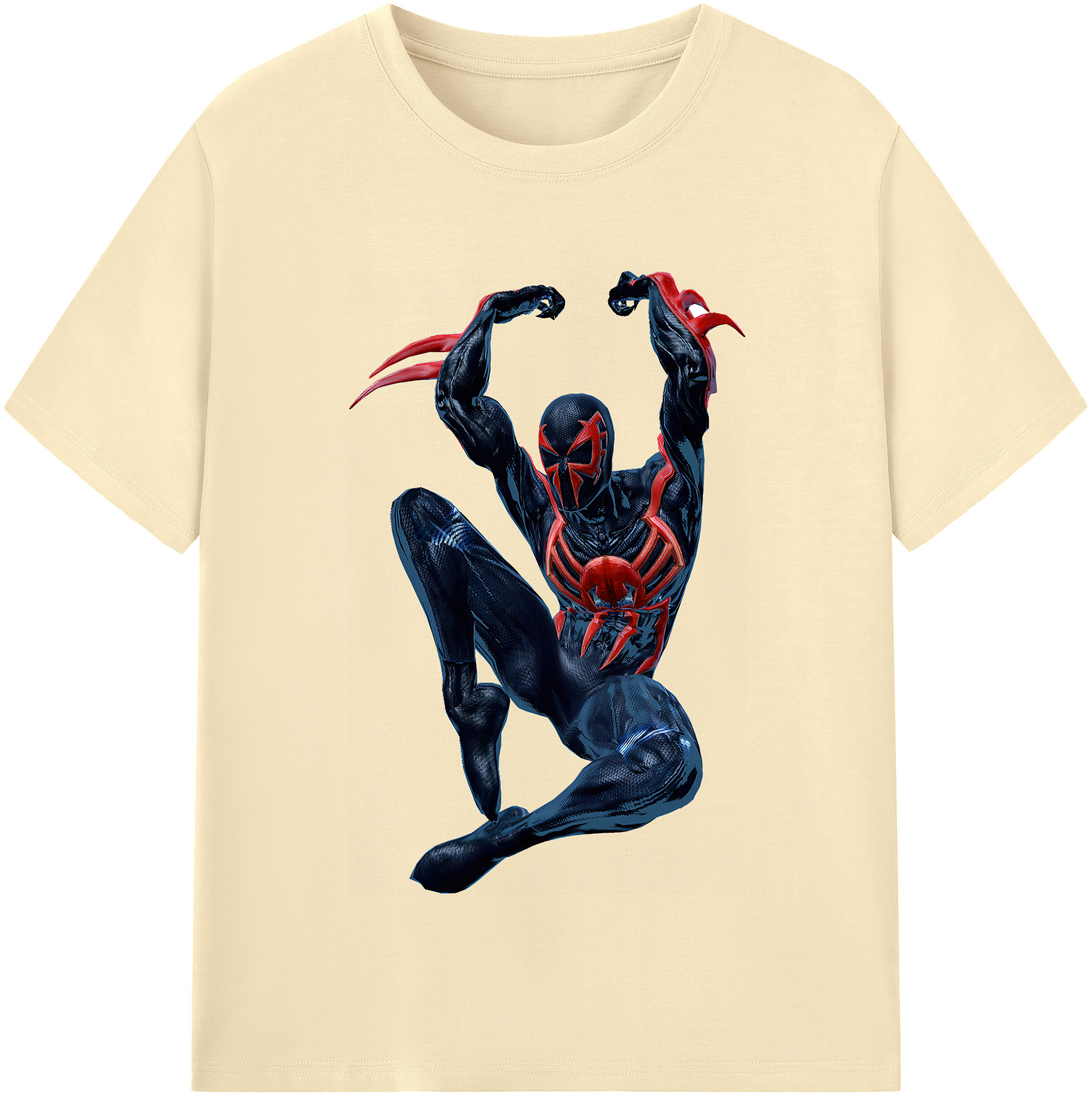 （画像用） Spider Man スパイダーマン 綿100％半袖Tシャツ（フロントプリント）