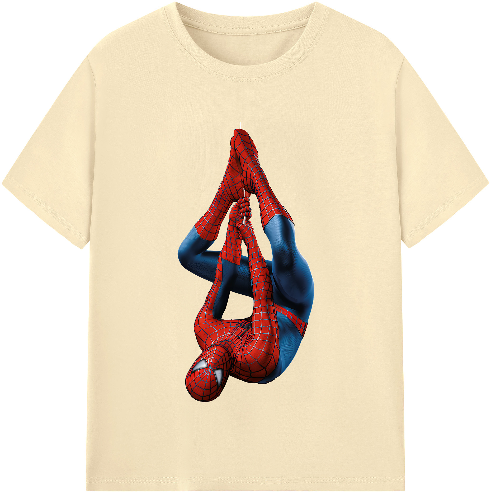 Spider Man スパイダーマン 綿100％半袖Tシャツ（フロントプリント）