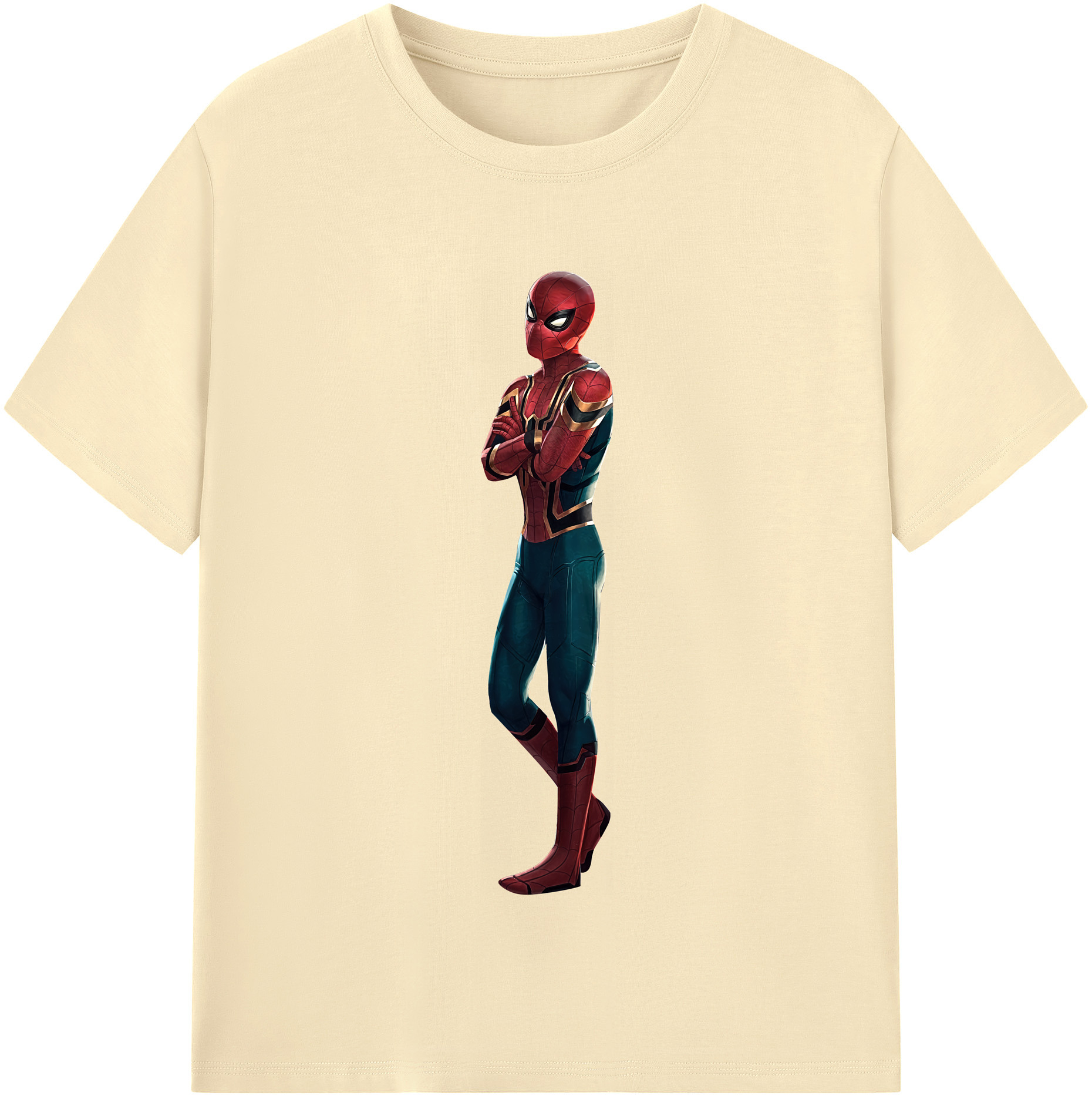 （画像用） Spider Man スパイダーマン 綿100％半袖Tシャツ（フロントプリント）