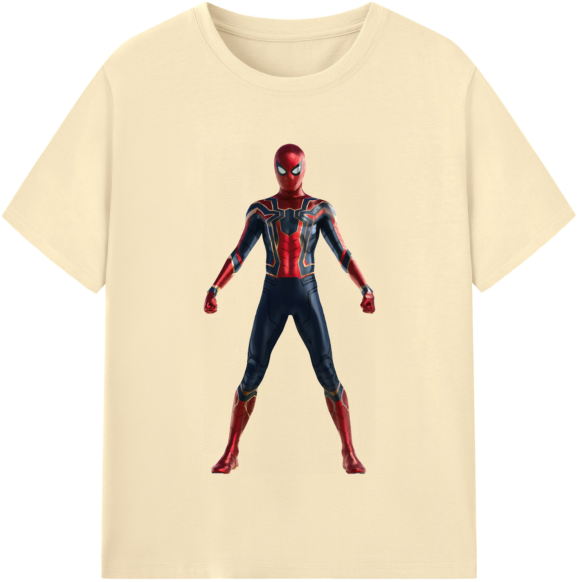 （画像用） Spider Man スパイダーマン 綿100％半袖Tシャツ（フロントプリント）