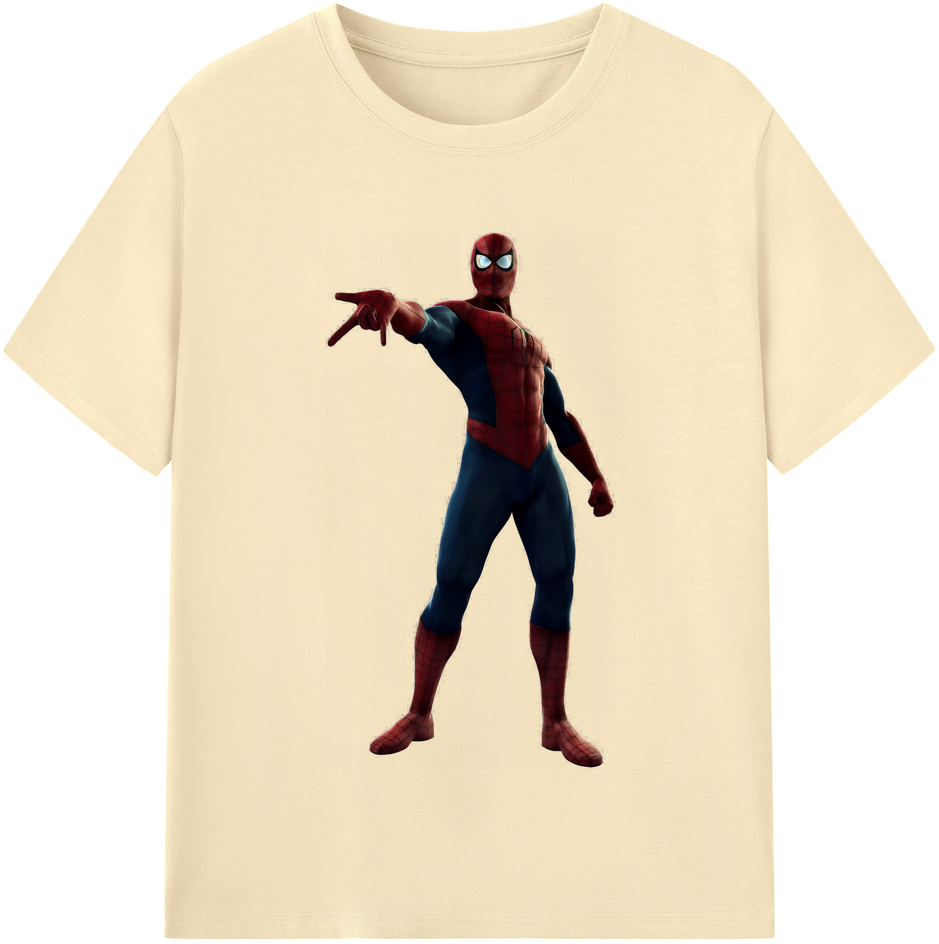（画像用） Spider Man スパイダーマン 綿100％半袖Tシャツ（フロントプリント）