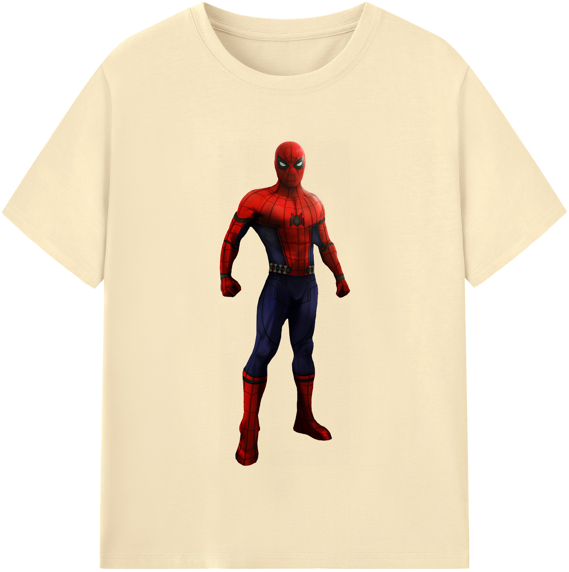 （画像用） Spider Man スパイダーマン 綿100％半袖Tシャツ（フロントプリント）