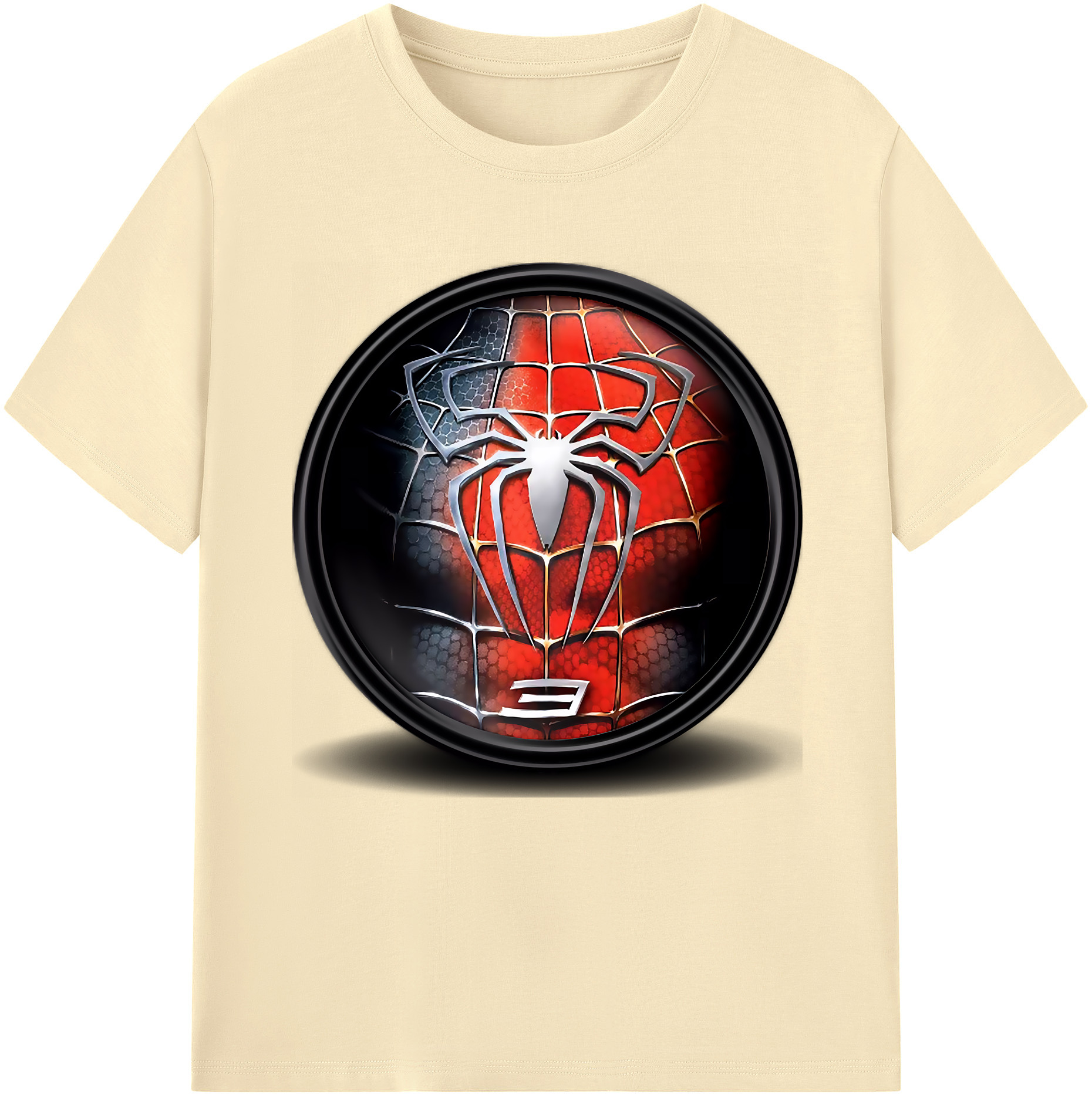 （画像用） Spider Man スパイダーマン 綿100％半袖Tシャツ（フロントプリント）