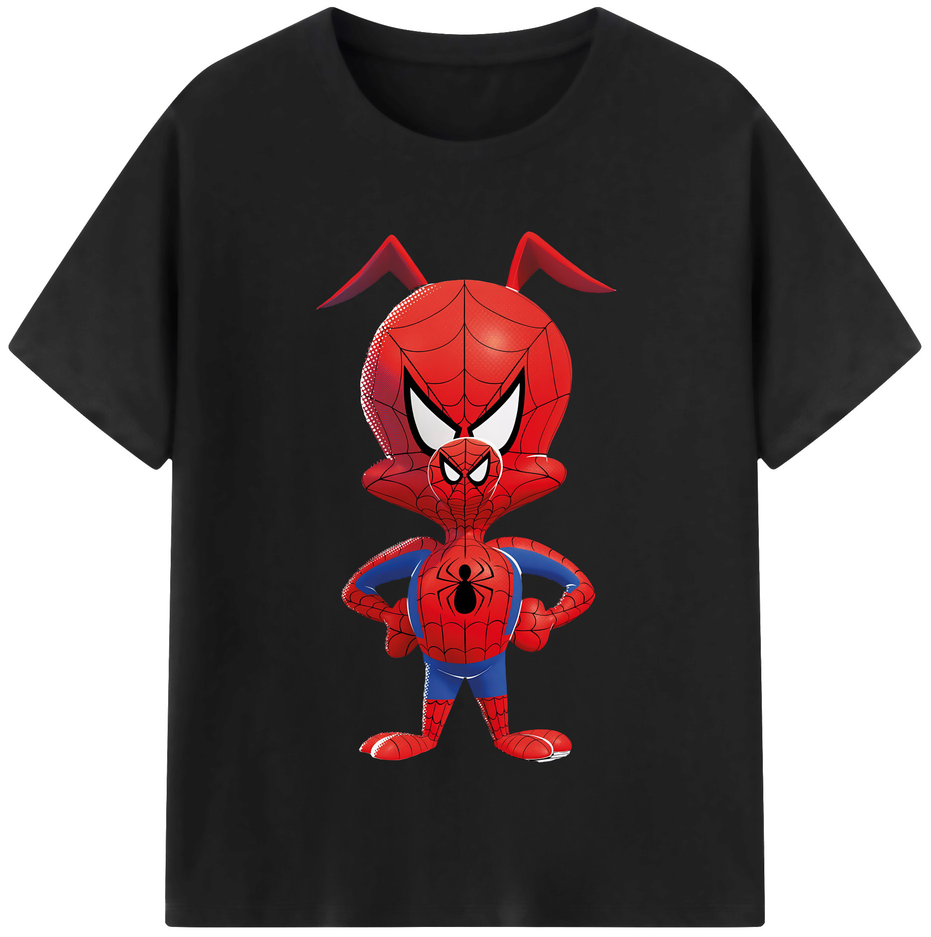 （画像用） Spider Man スパイダーマン 綿100％半袖Tシャツ（フロントプリント）