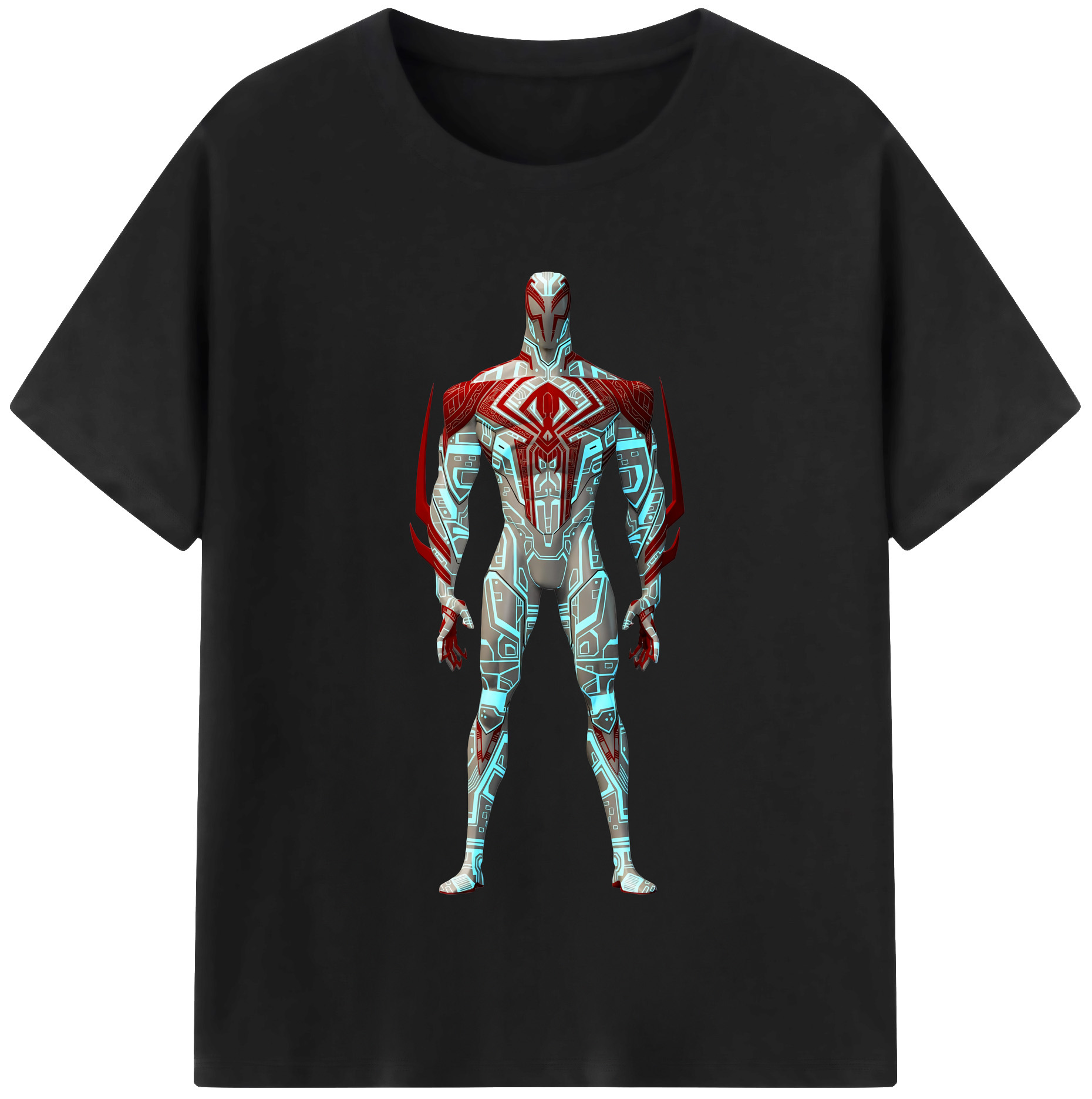 （画像用） Spider Man スパイダーマン 綿100％半袖Tシャツ（フロントプリント）