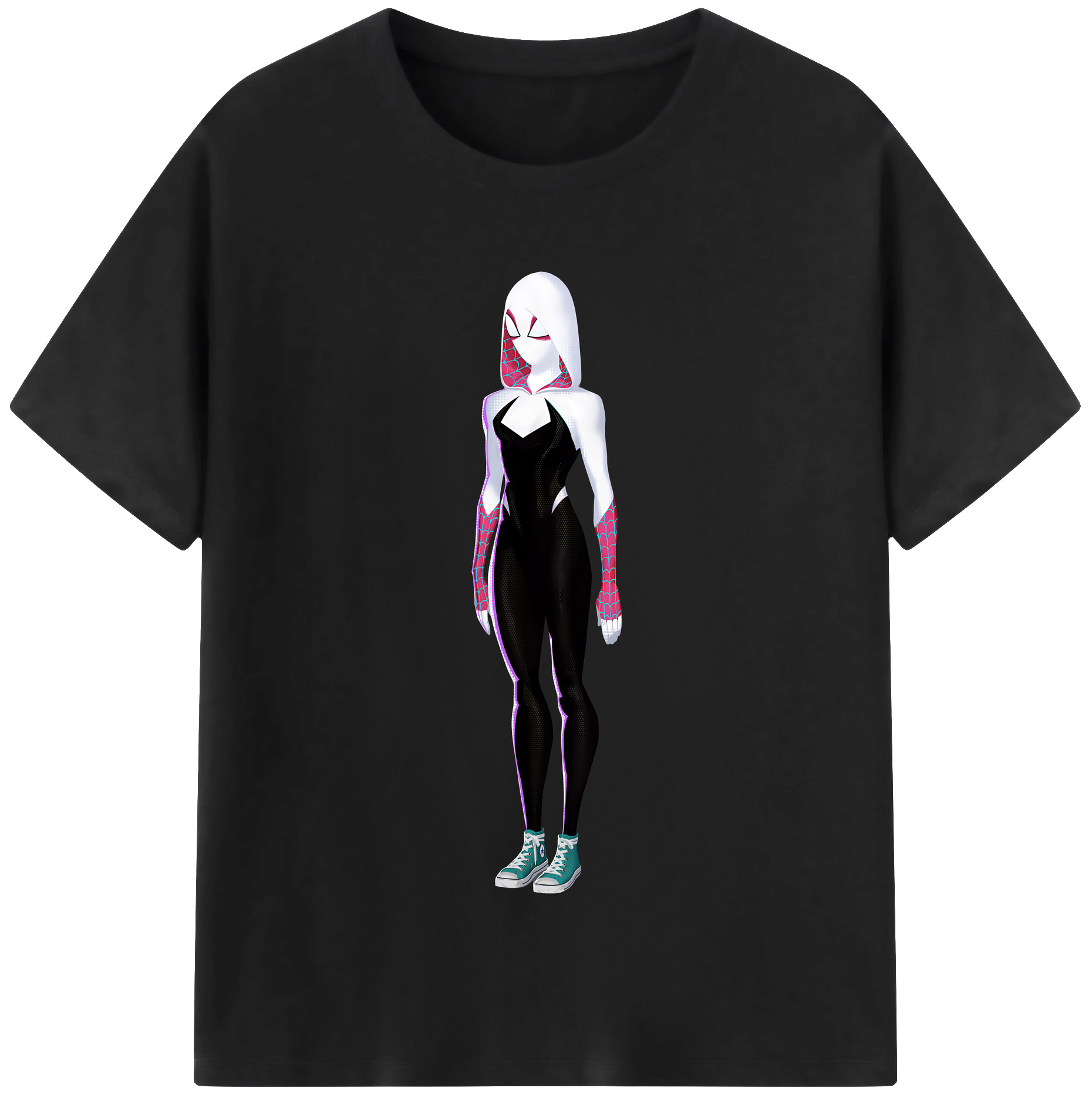 （画像用） Spider Man スパイダーマン 綿100％半袖Tシャツ（フロントプリント）