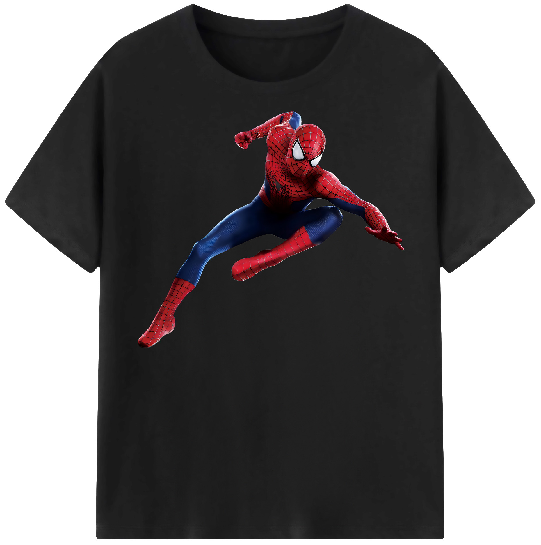 （画像用） Spider Man スパイダーマン 綿100％半袖Tシャツ（フロントプリント）