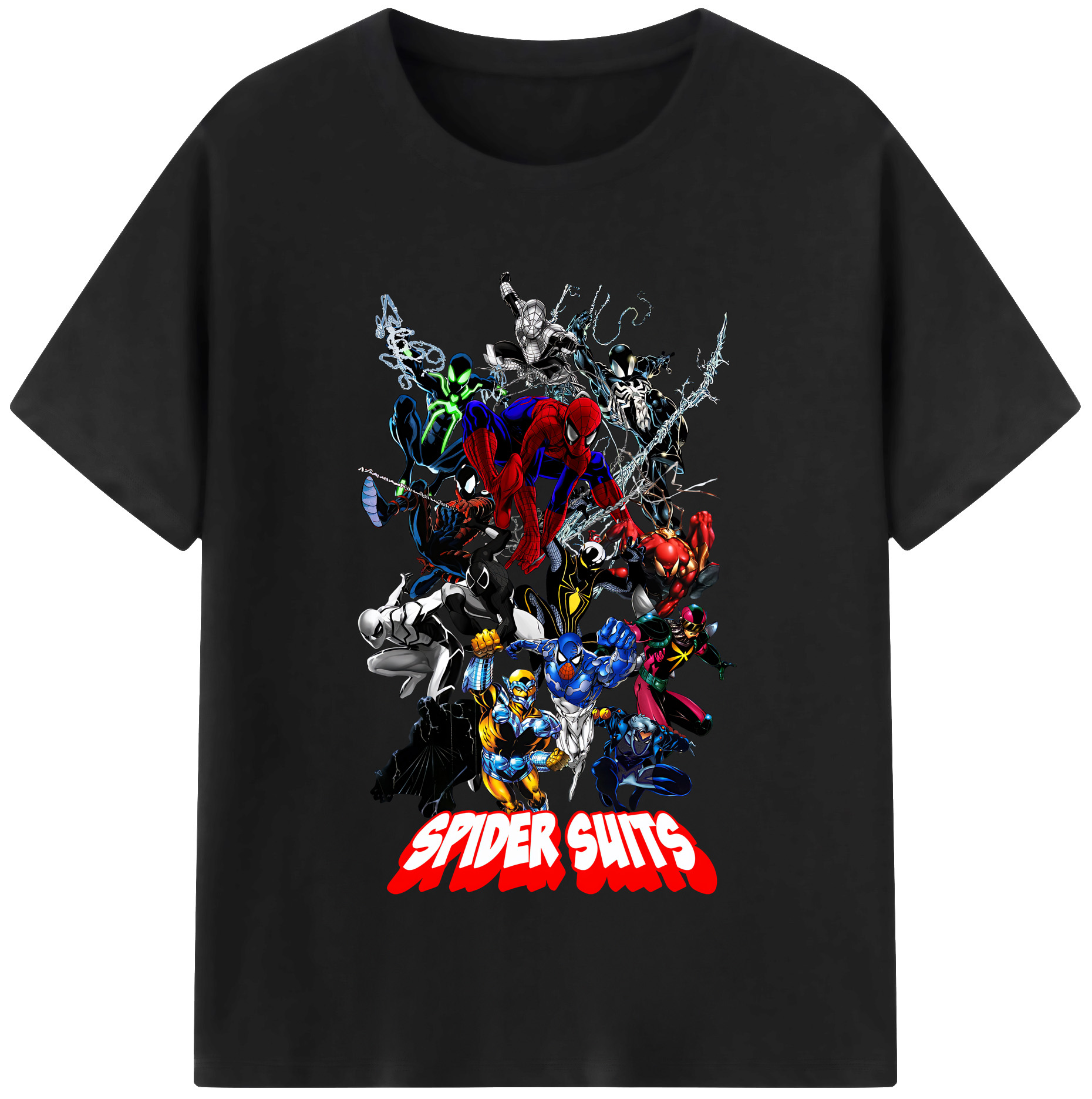 （画像用） Spider Man スパイダーマン 綿100％半袖Tシャツ（フロントプリント）