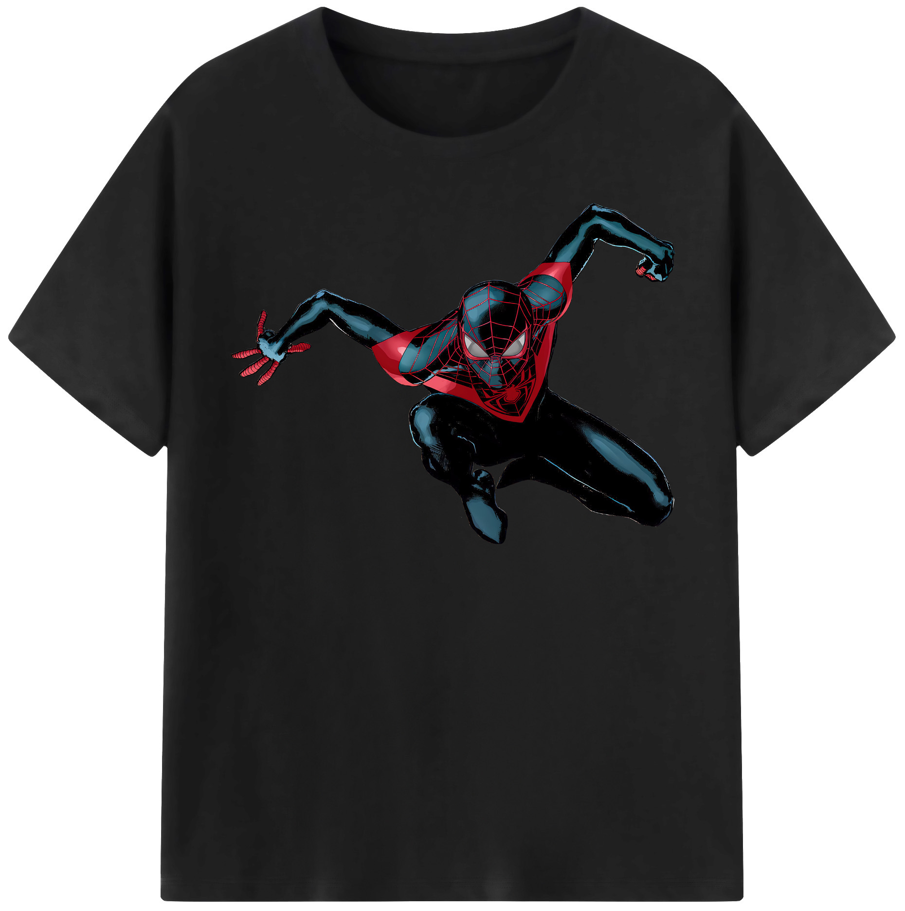 （画像用） Spider Man スパイダーマン 綿100％半袖Tシャツ（フロントプリント）