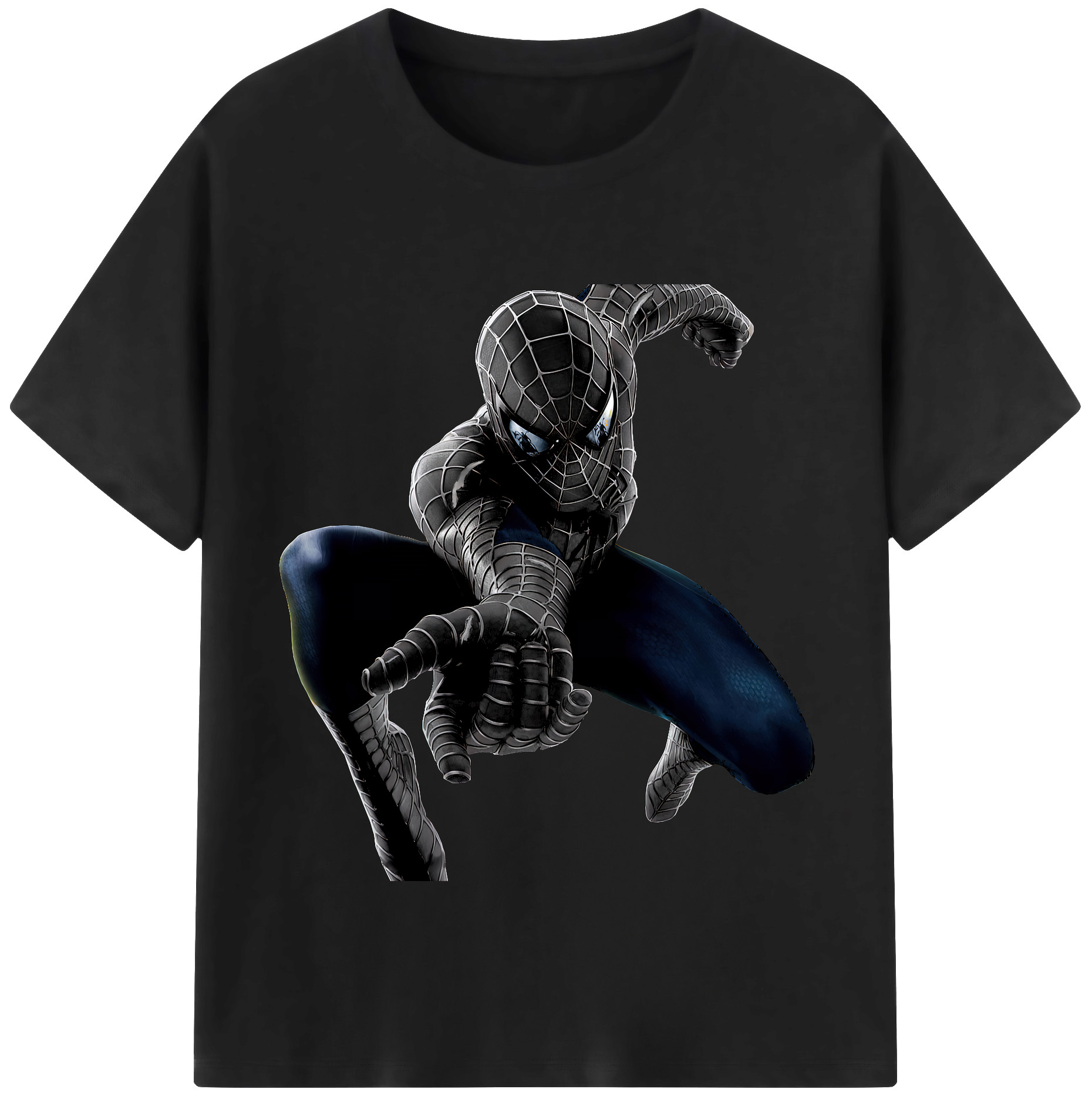 （画像用） Spider Man スパイダーマン 綿100％半袖Tシャツ（フロントプリント）