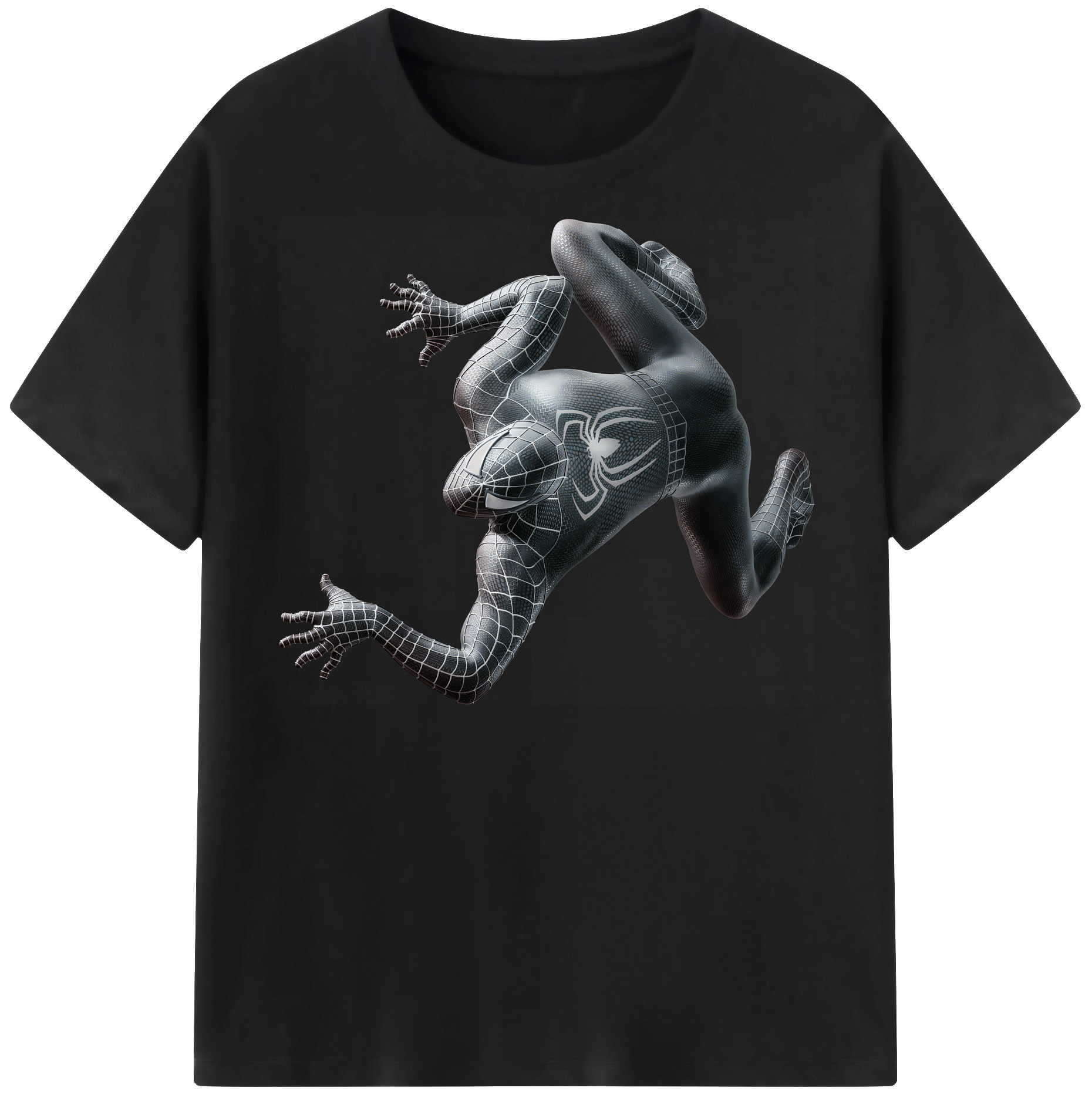 （画像用） Spider Man スパイダーマン 綿100％半袖Tシャツ（フロントプリント）