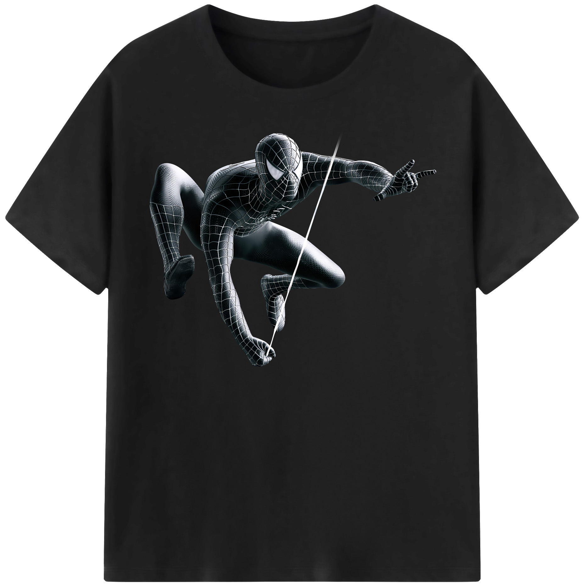 （画像用） Spider Man スパイダーマン 綿100％半袖Tシャツ（フロントプリント）