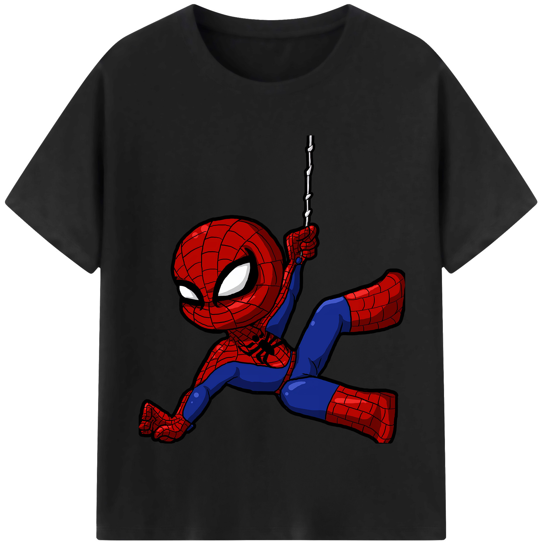 （画像用） Spider Man スパイダーマン 綿100％半袖Tシャツ（フロントプリント）