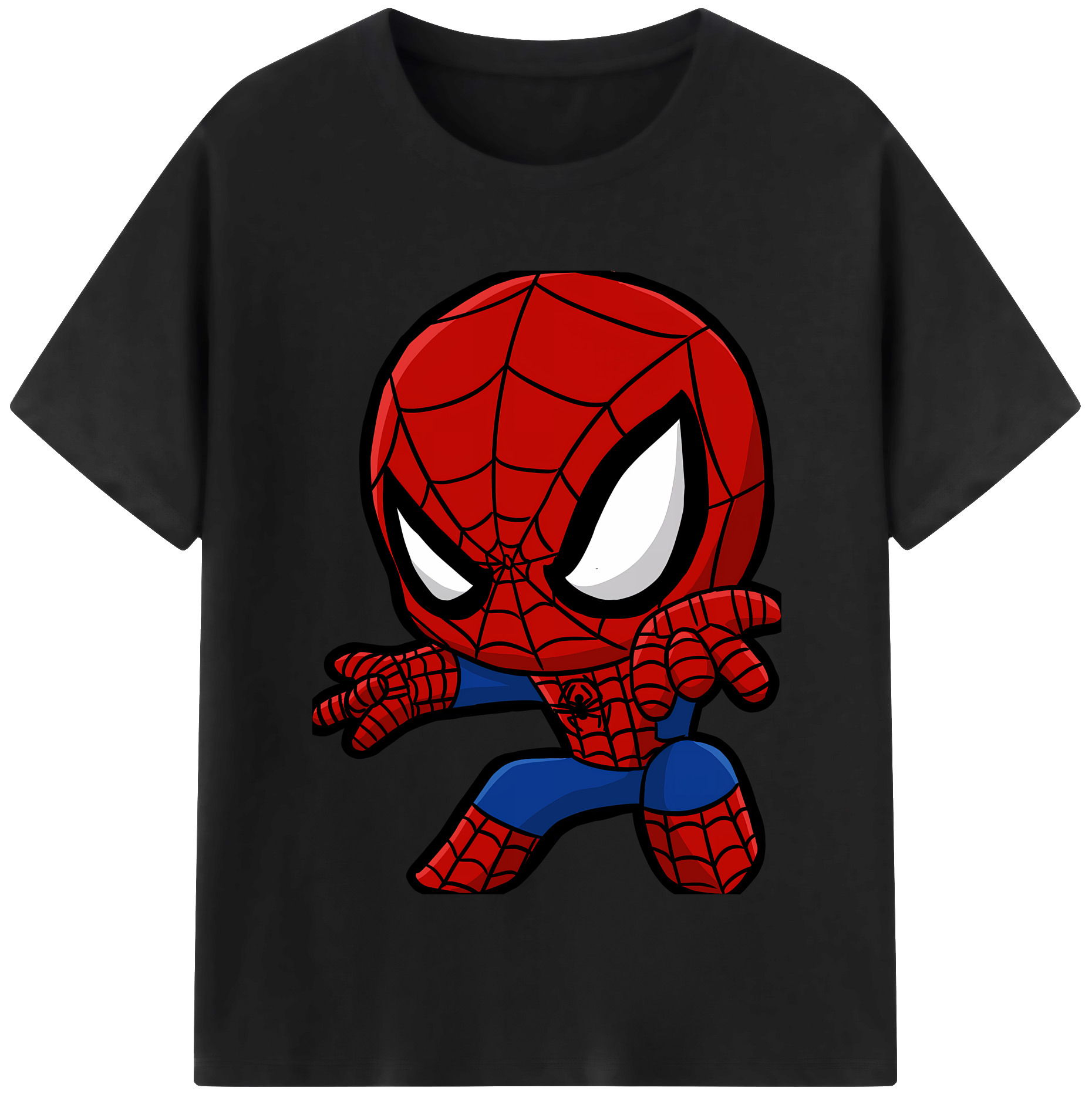 （画像用） Spider Man スパイダーマン 綿100％半袖Tシャツ（フロントプリント）