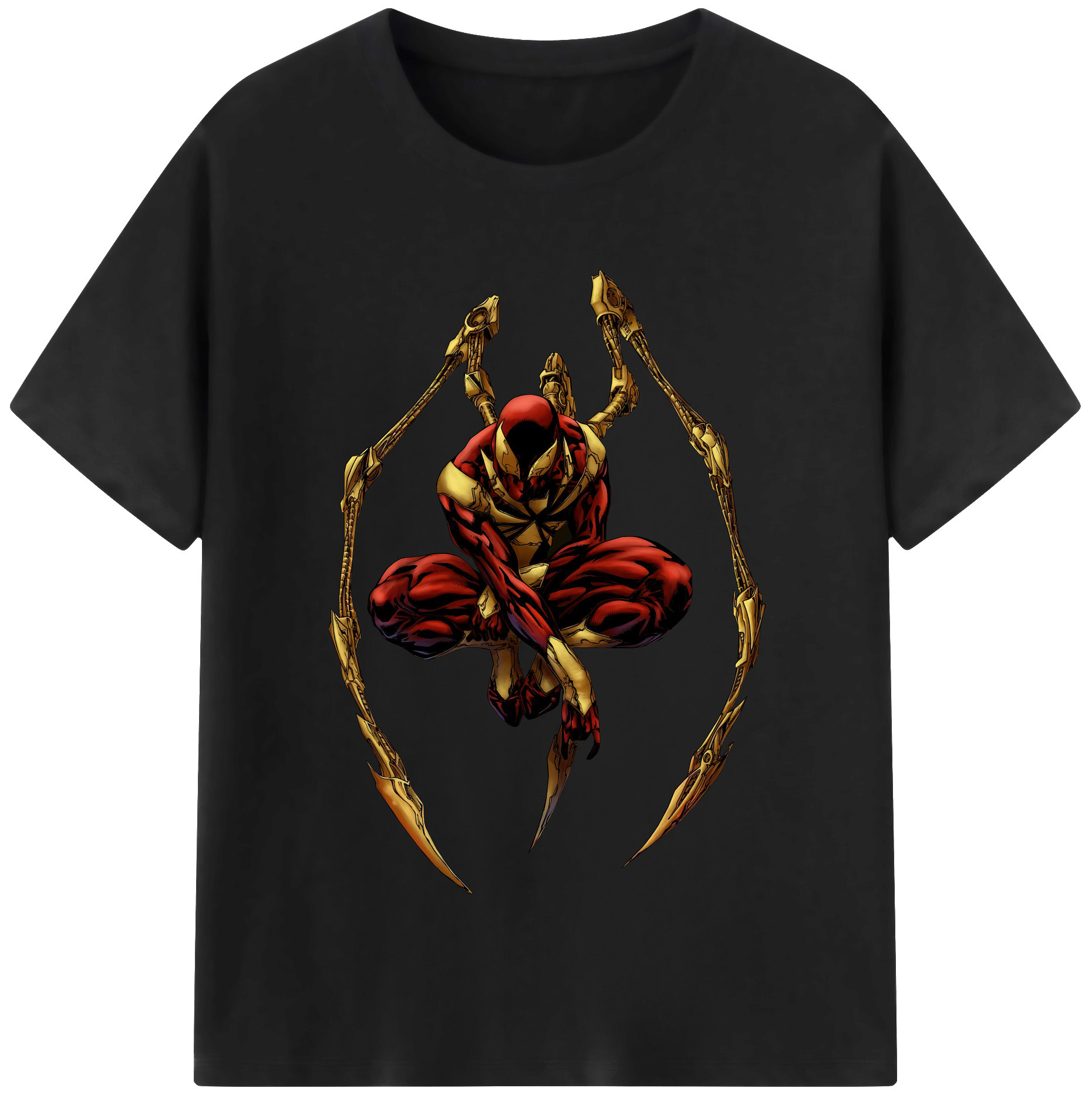 （画像用） Spider Man スパイダーマン 綿100％半袖Tシャツ（フロントプリント）