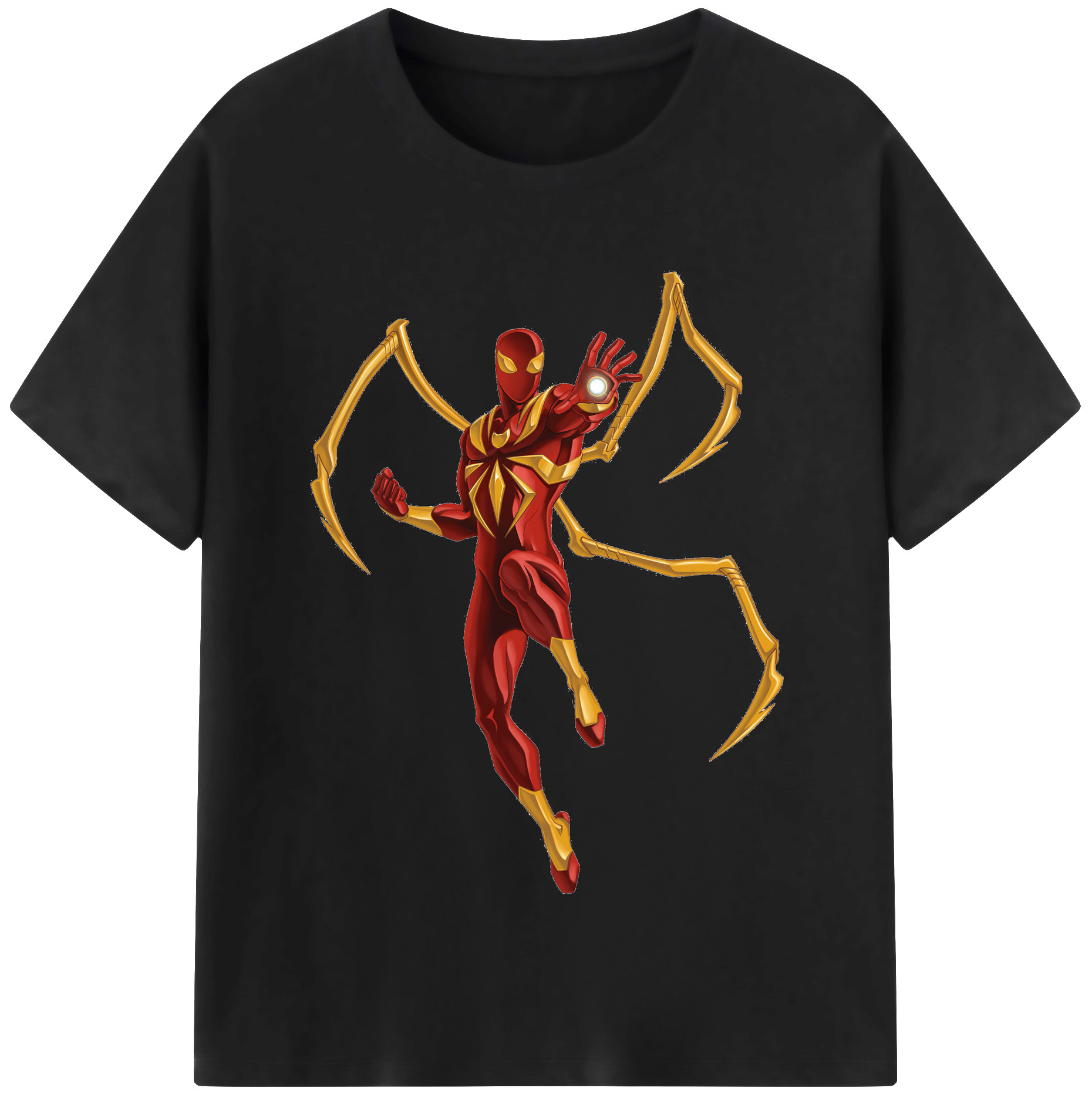 （画像用） Spider Man スパイダーマン 綿100％半袖Tシャツ（フロントプリント）