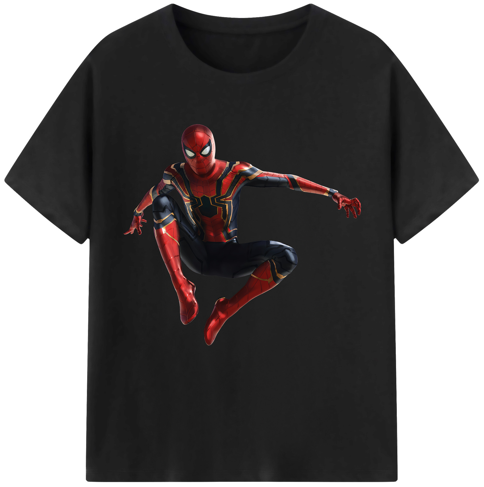 （画像用） Spider Man スパイダーマン 綿100％半袖Tシャツ（フロントプリント）