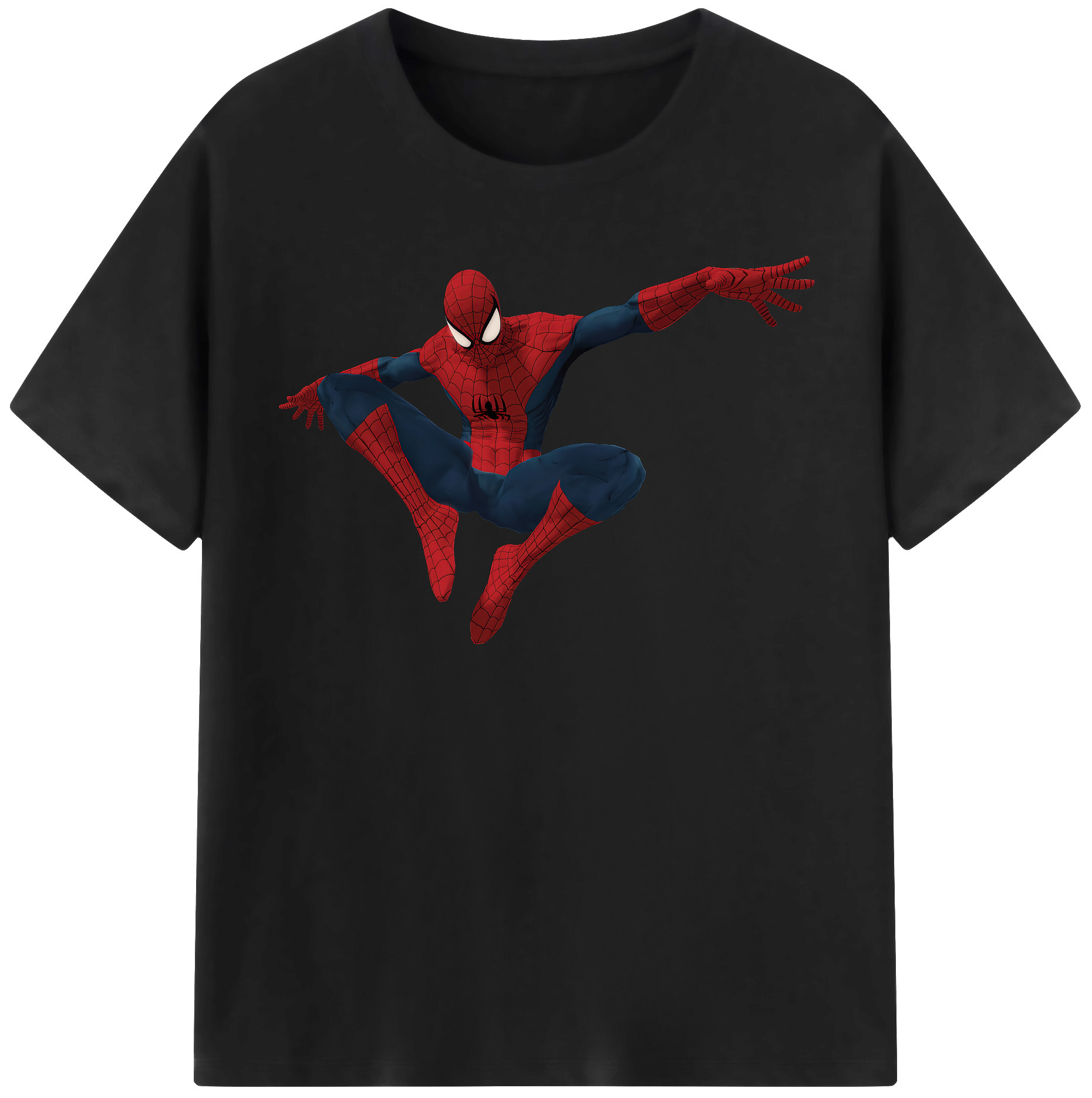 （画像用） Spider Man スパイダーマン 綿100％半袖Tシャツ（フロントプリント）