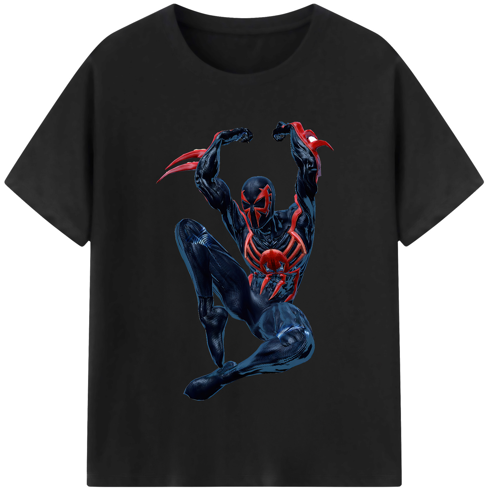 （画像用） Spider Man スパイダーマン 綿100％半袖Tシャツ（フロントプリント）