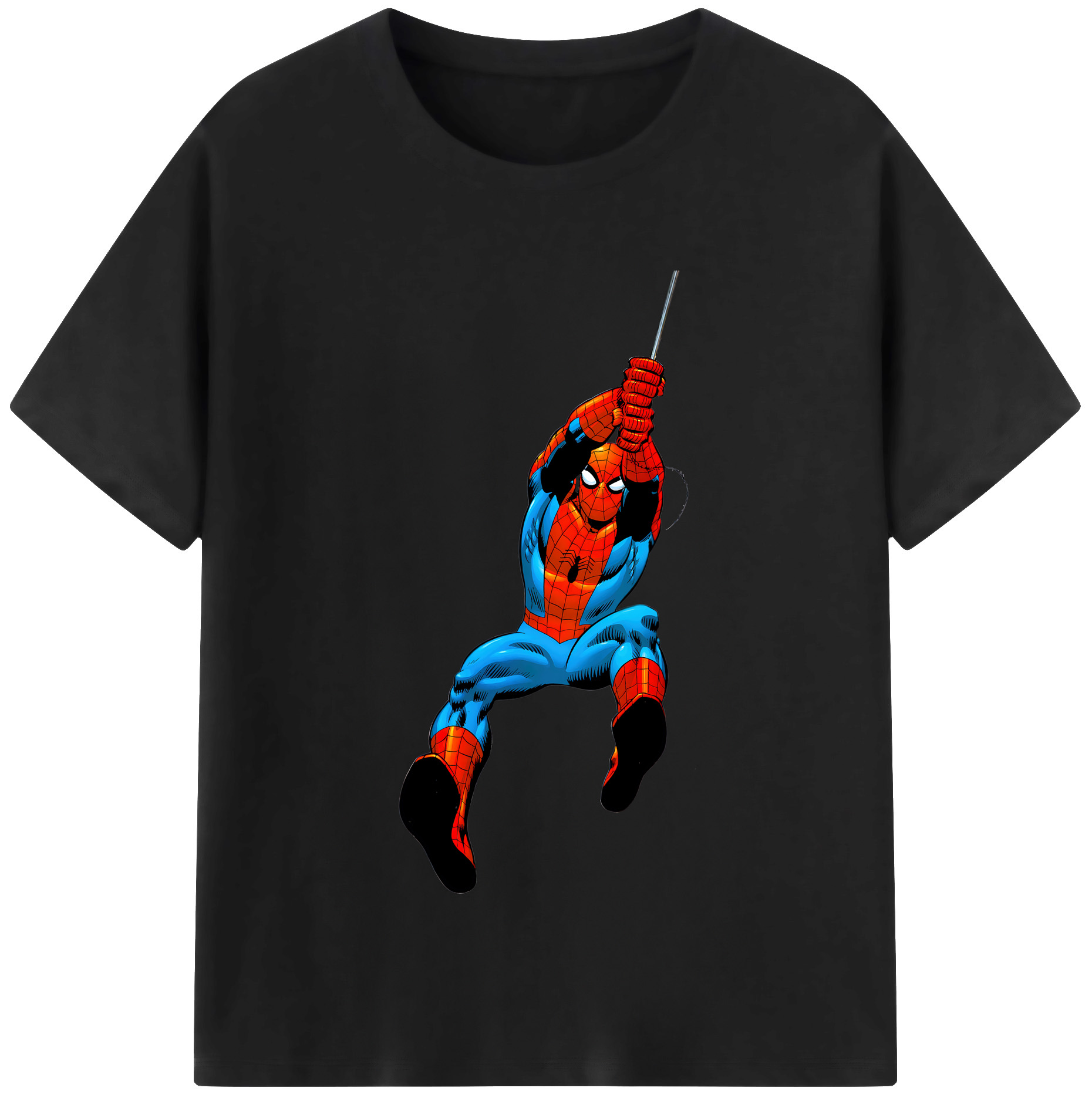 （画像用） Spider Man スパイダーマン 綿100％半袖Tシャツ（フロントプリント）